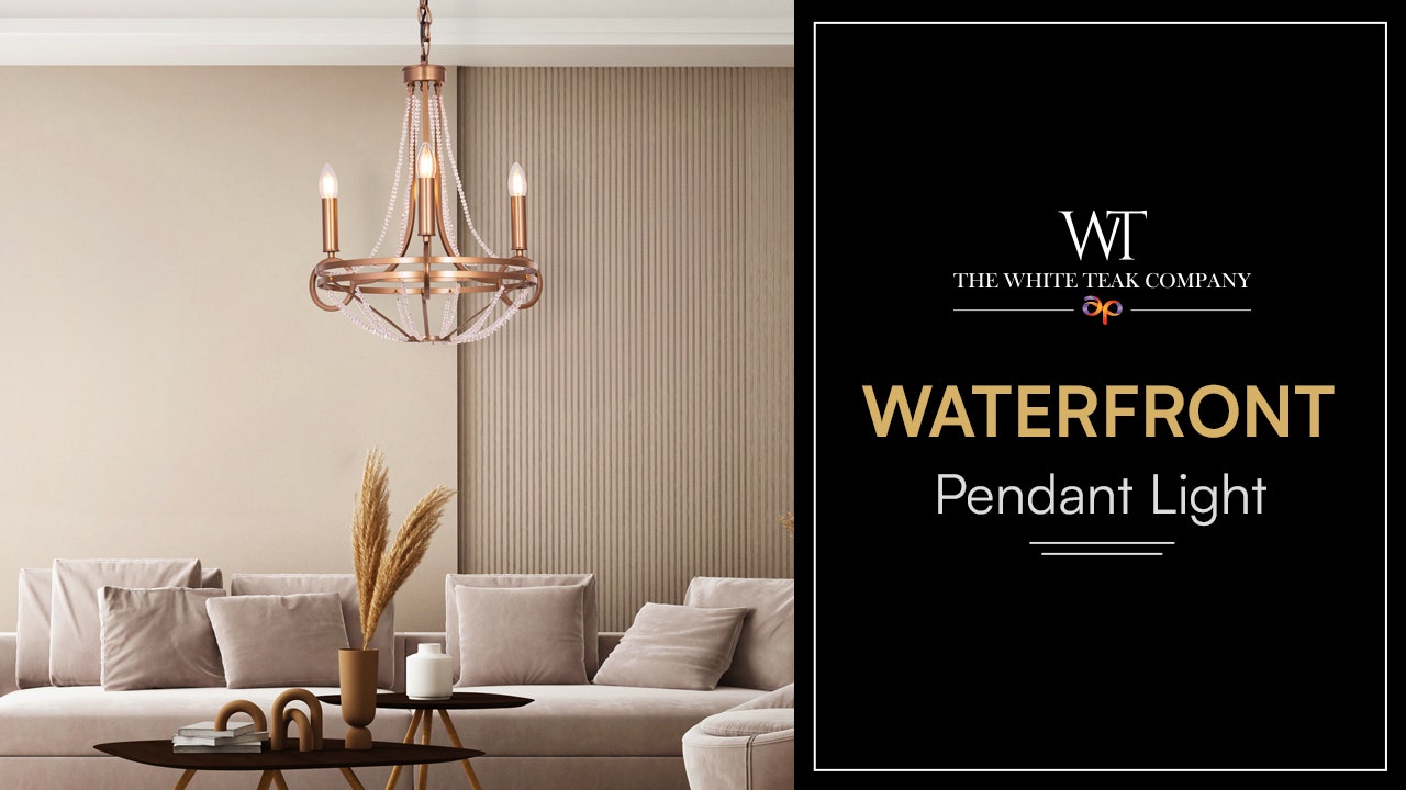 Waterfront (Gold) Crystal Pendant Light