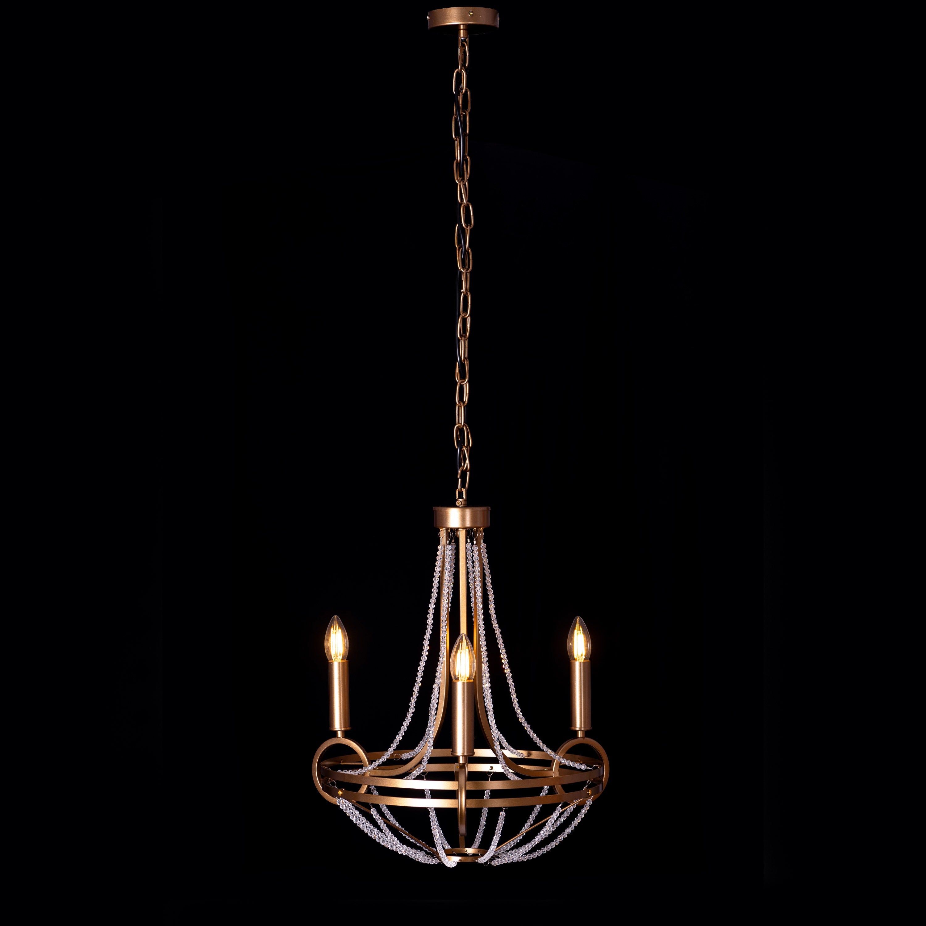 Waterfront (Gold) Crystal Pendant Light