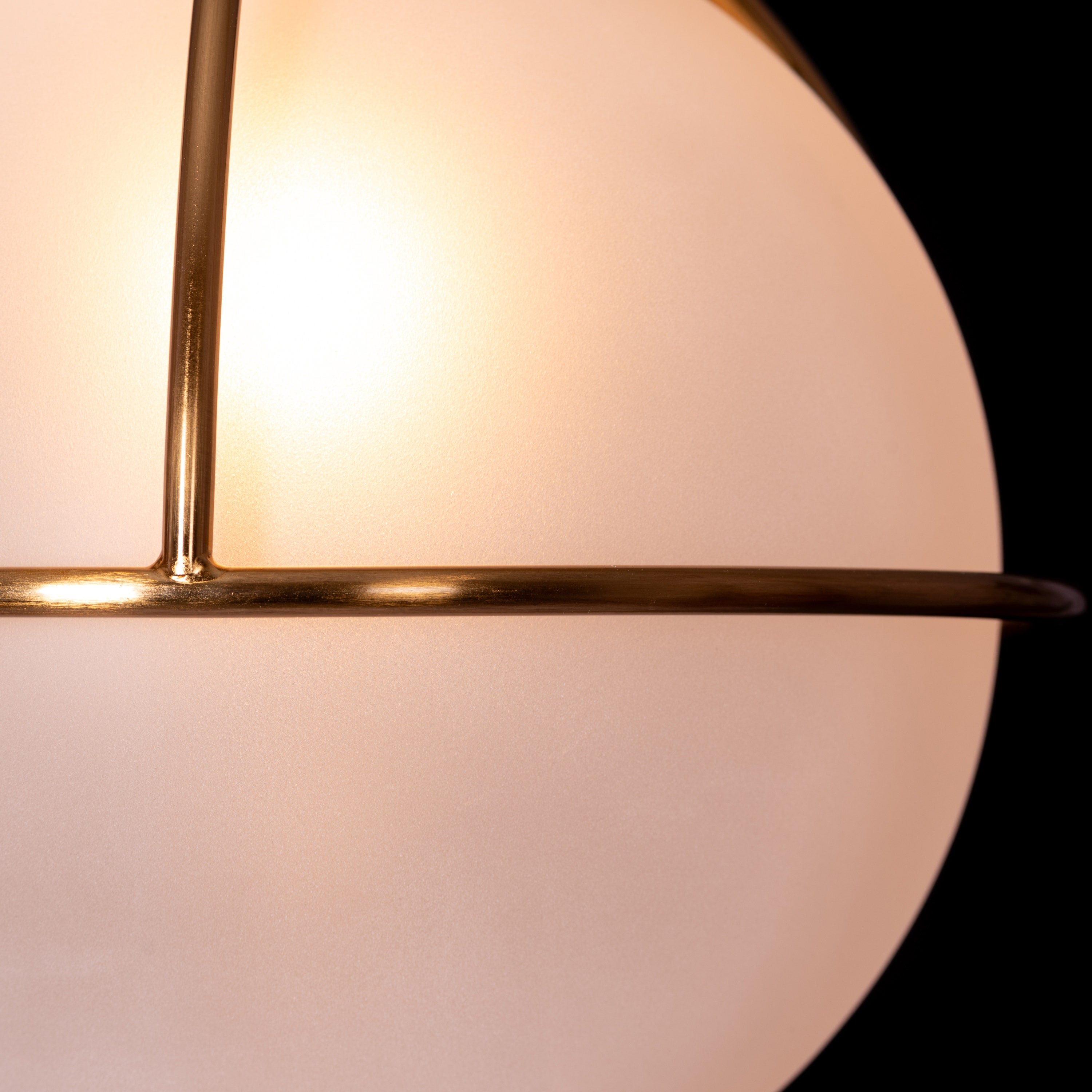 Find Me Nowhere (Gold) Frosted Glass Pendant Light