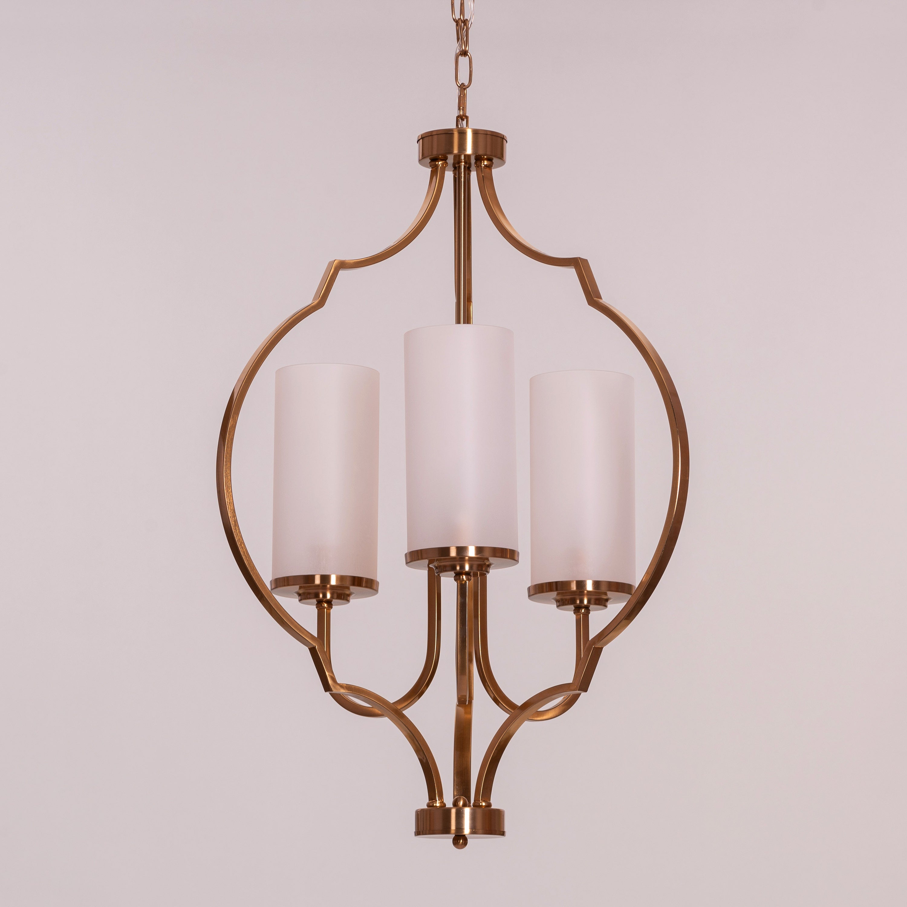 Heart Warming (Gold) Frosted Glass Pendant Light