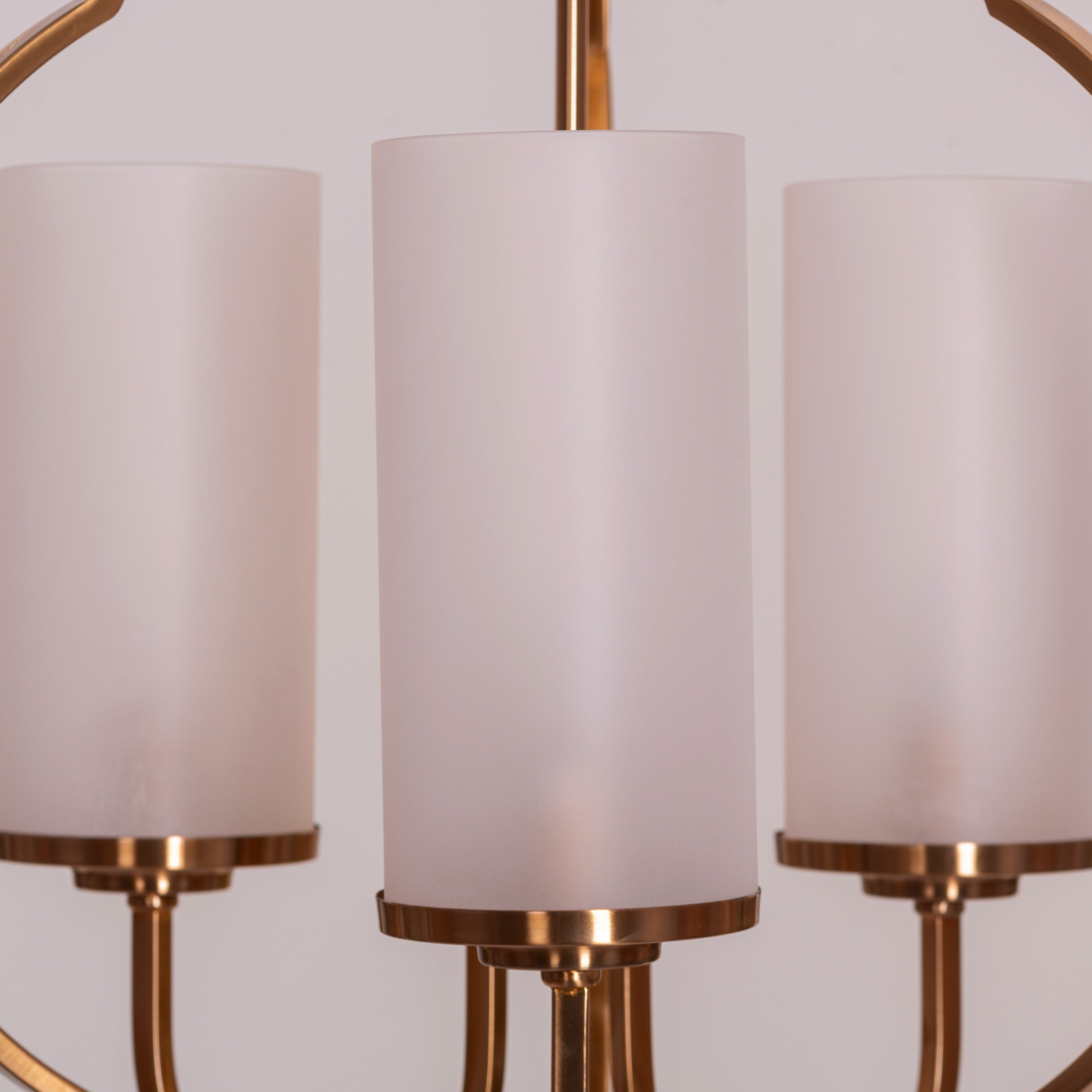 Heart Warming (Gold) Frosted Glass Pendant Light
