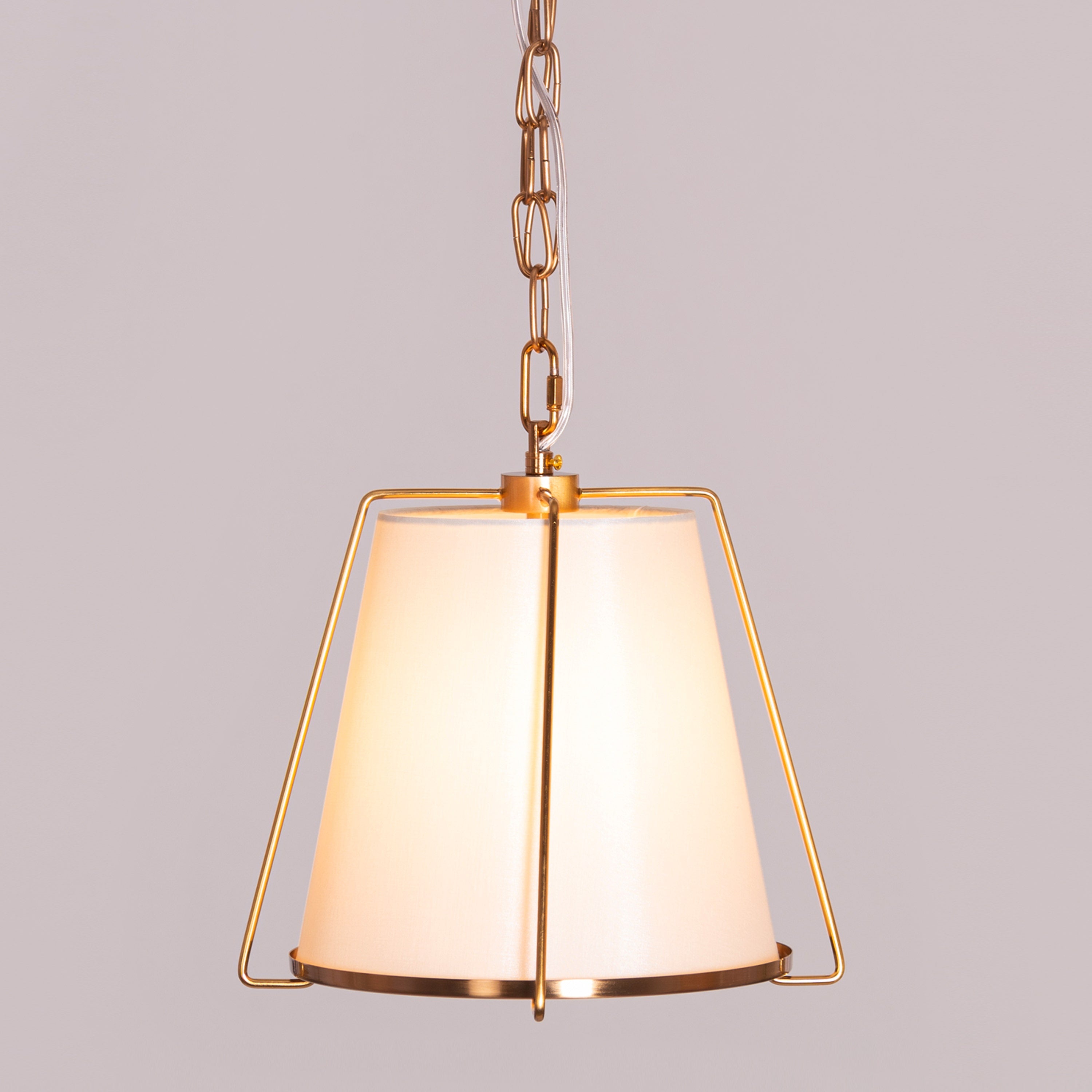 Woke Up Smiling (Gold, Cream) Pendant Light