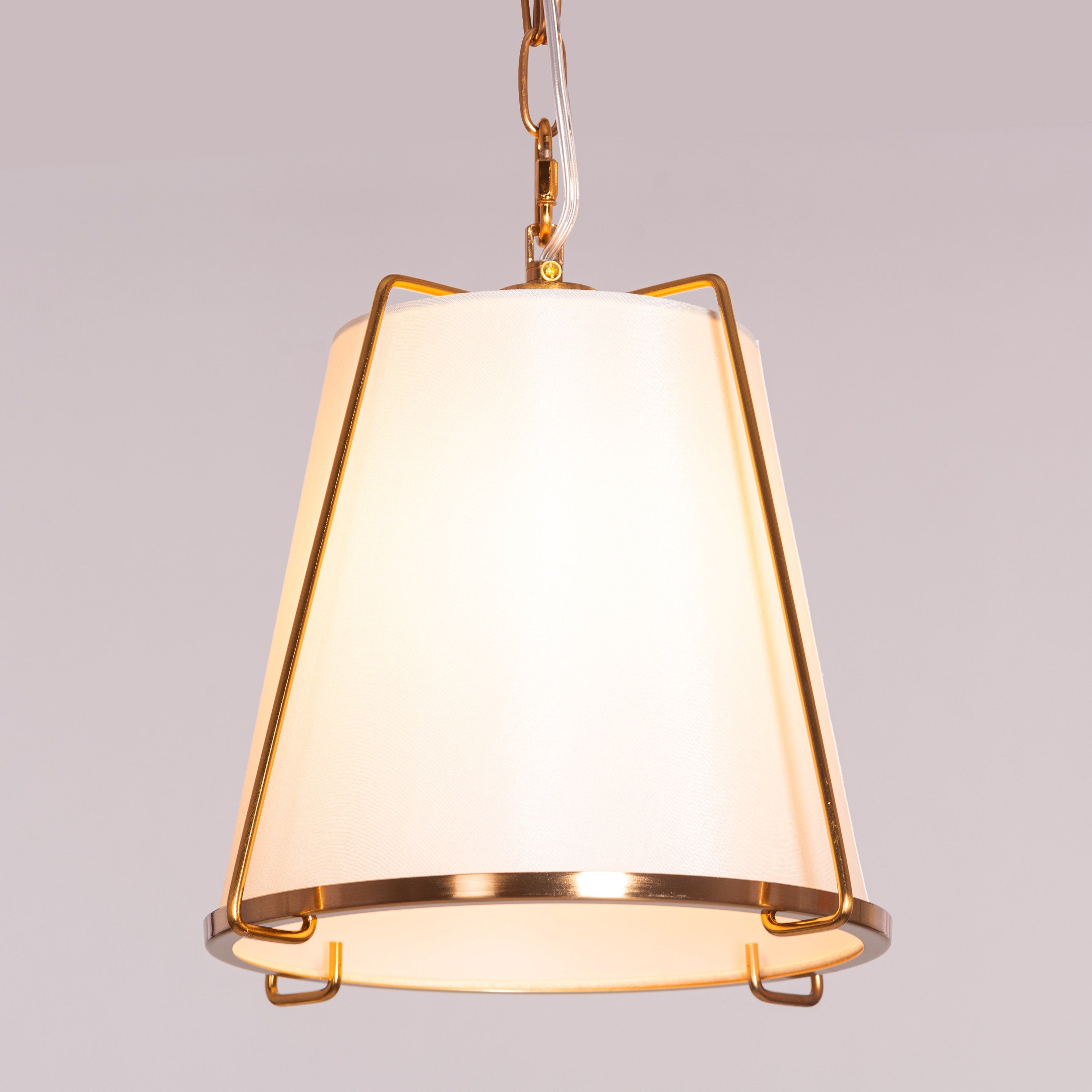 Woke Up Smiling (Gold, Cream) Pendant Light