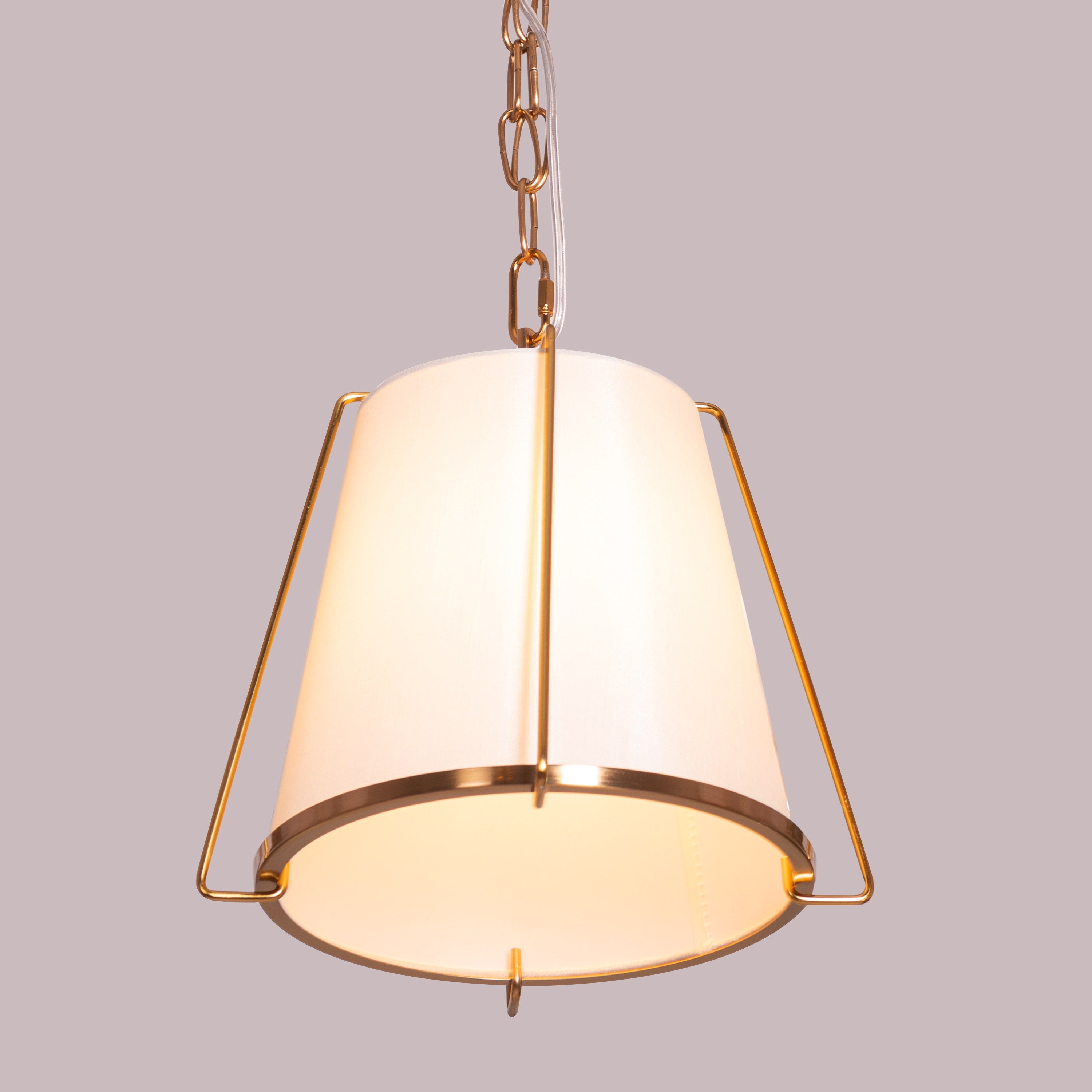 Woke Up Smiling (Gold, Cream) Pendant Light