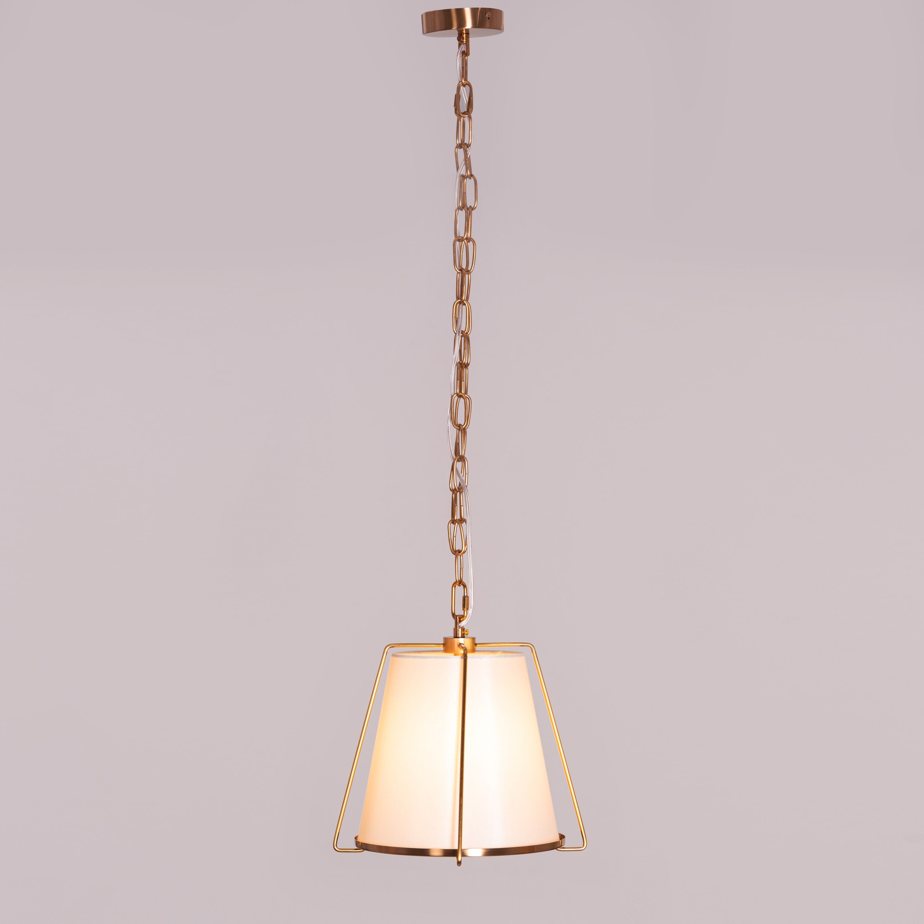 Woke Up Smiling (Gold, Cream) Pendant Light