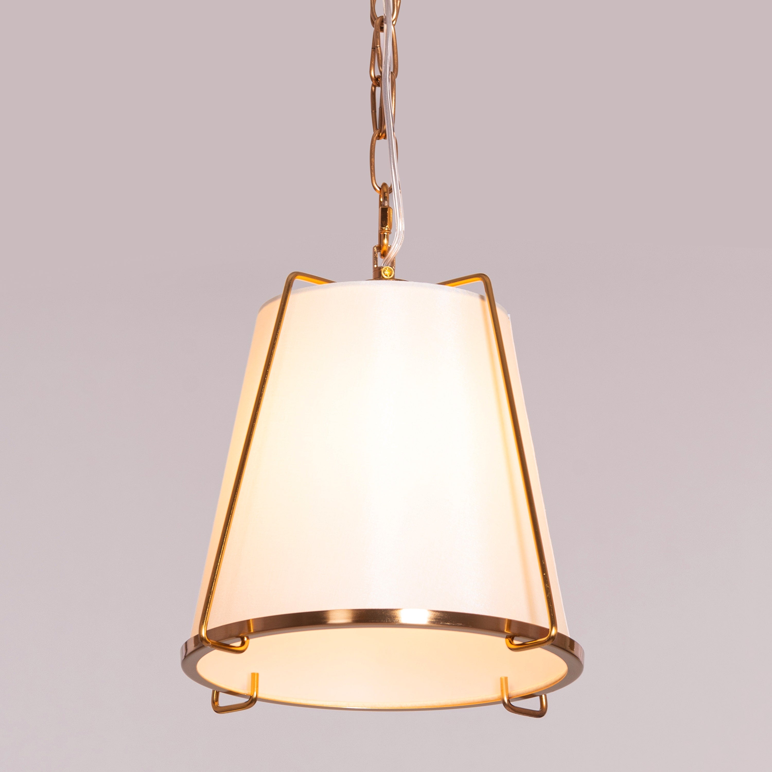 Woke Up Smiling (Gold, Cream) Pendant Light