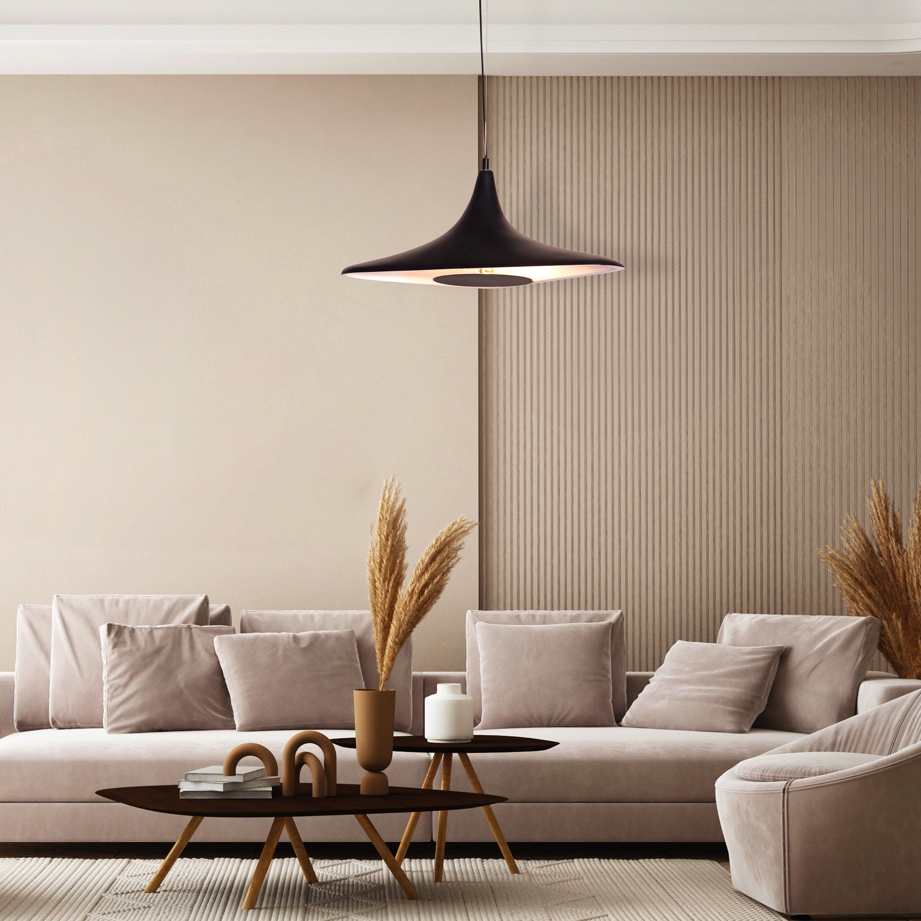 Pay To Play (Black, Built-In LED) Pendant Light