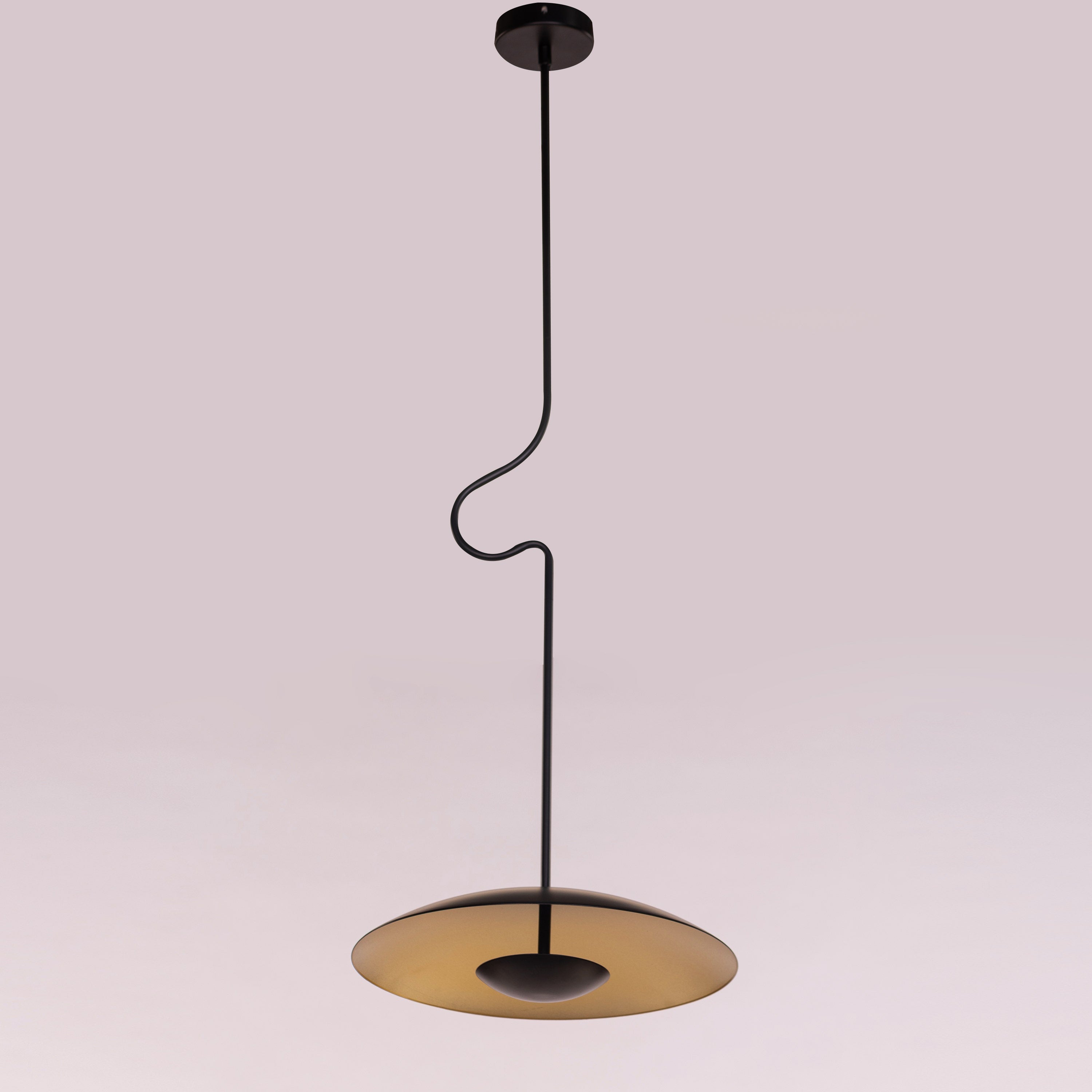 Kickstart (Black, Built-In LED) Pendant Light