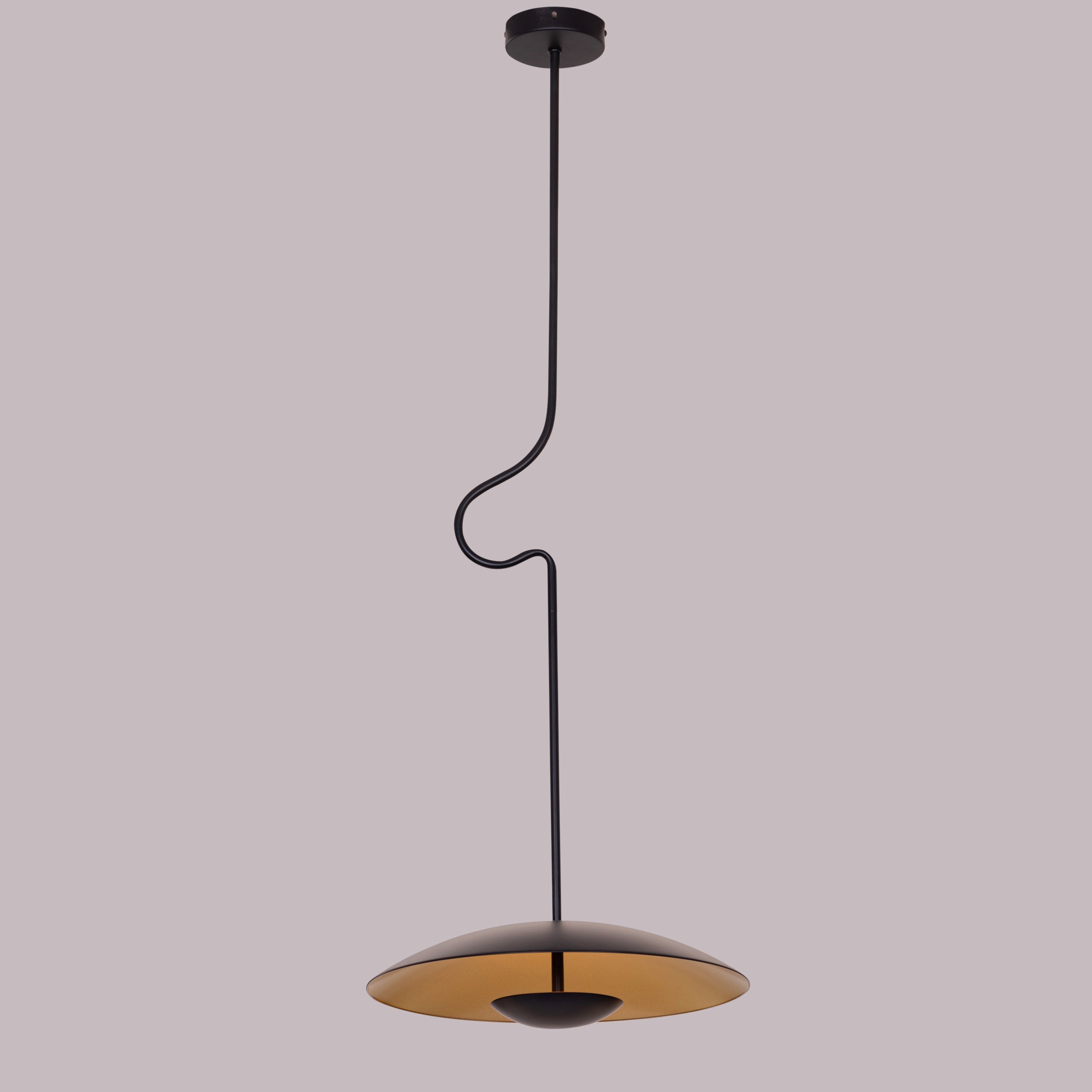 Kickstart (Black, Built-In LED) Pendant Light