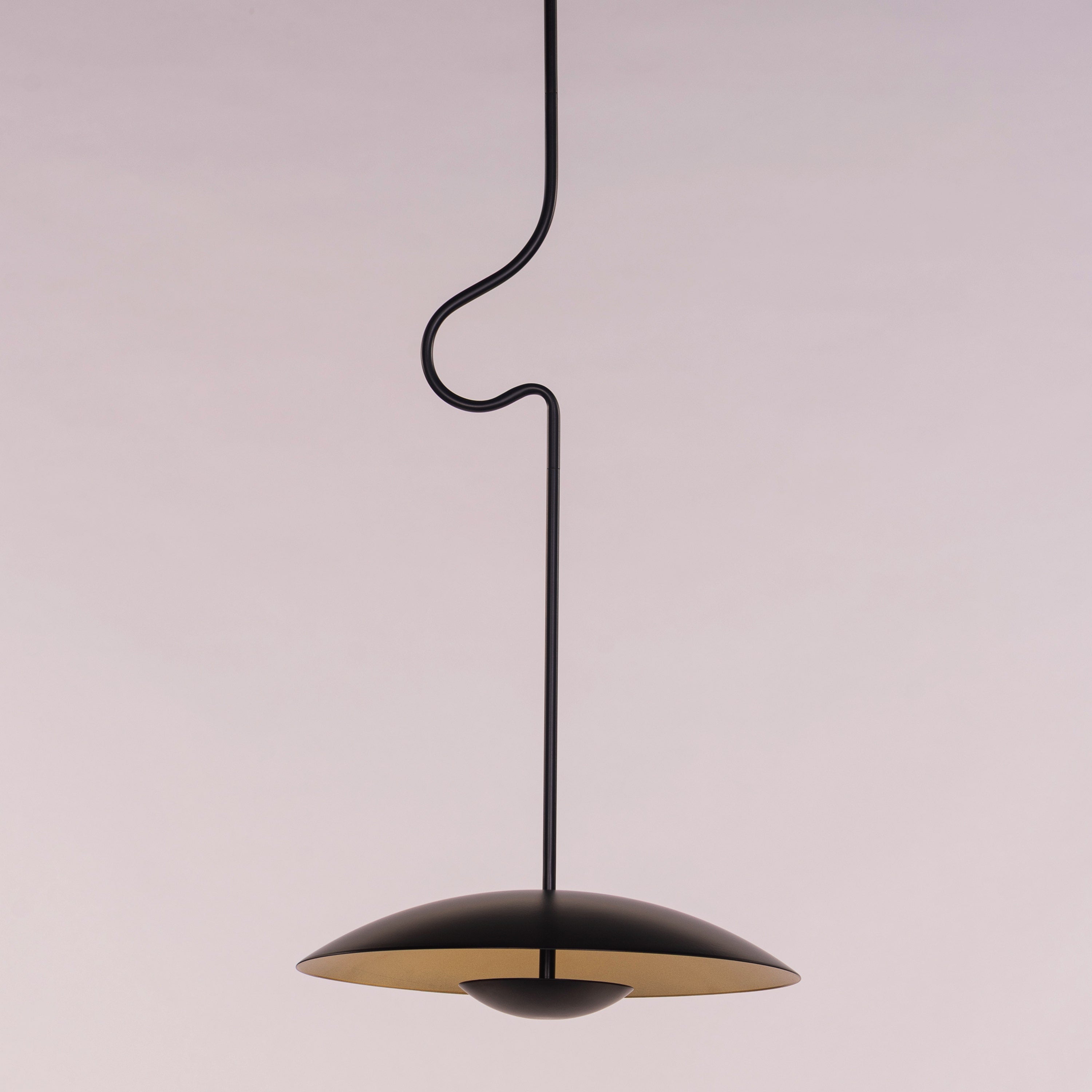 Kickstart (Black, Built-In LED) Pendant Light