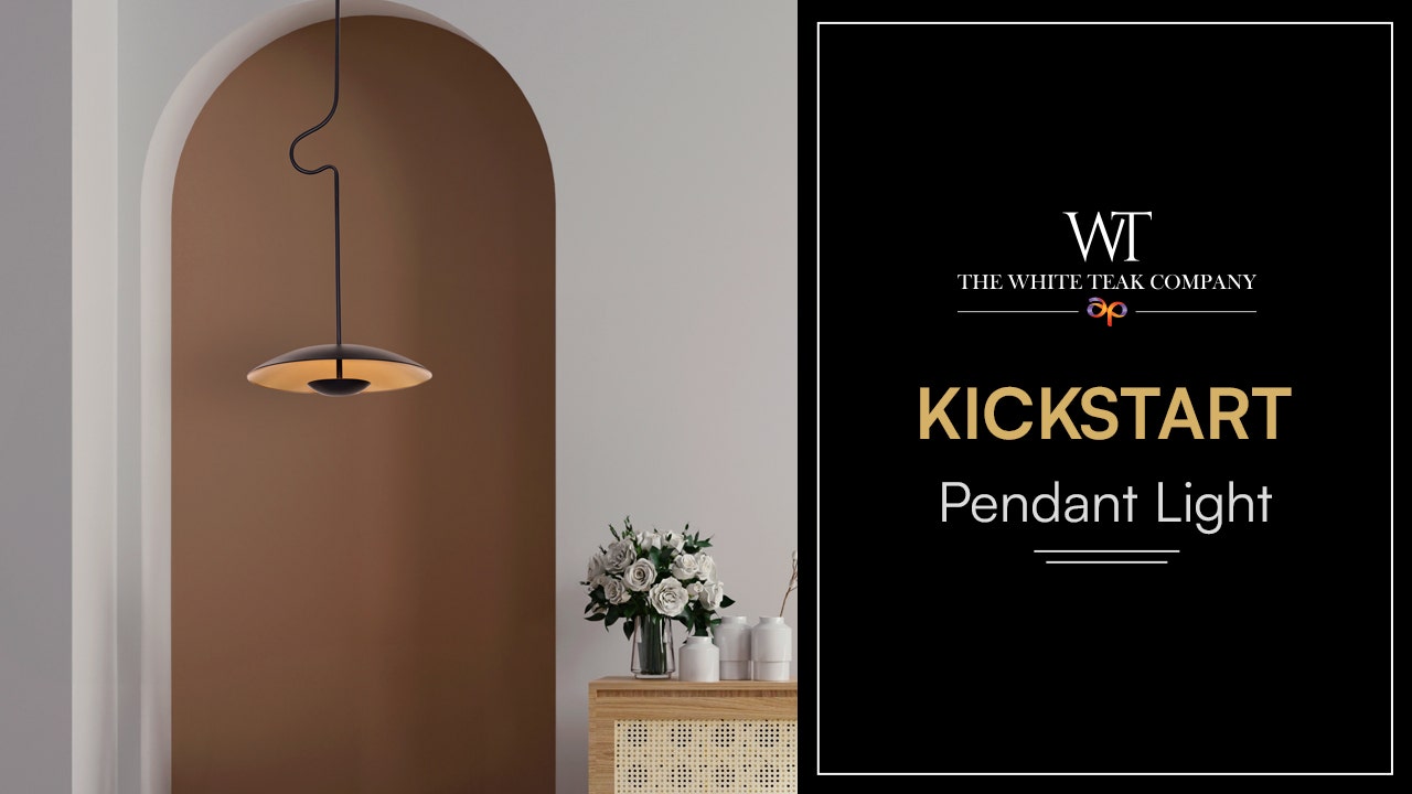 Kickstart (Black, Built-In LED) Pendant Light
