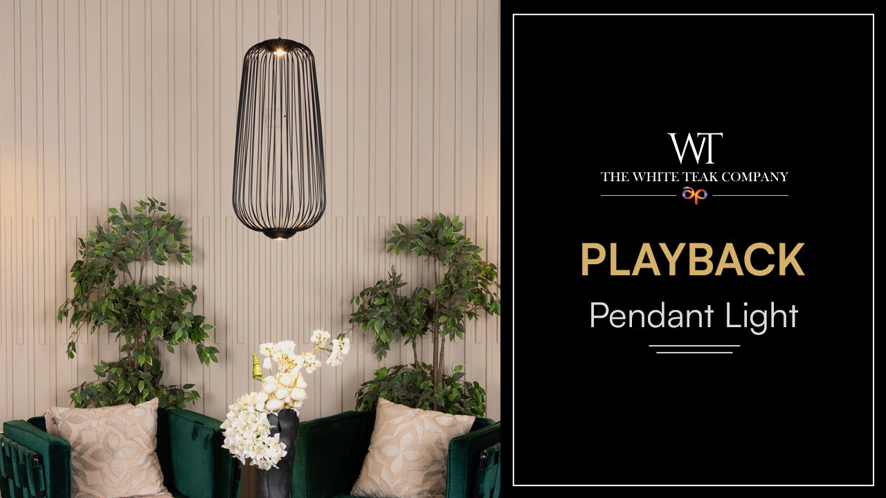 Playback (Black, 3 Color LED) Pendant Light