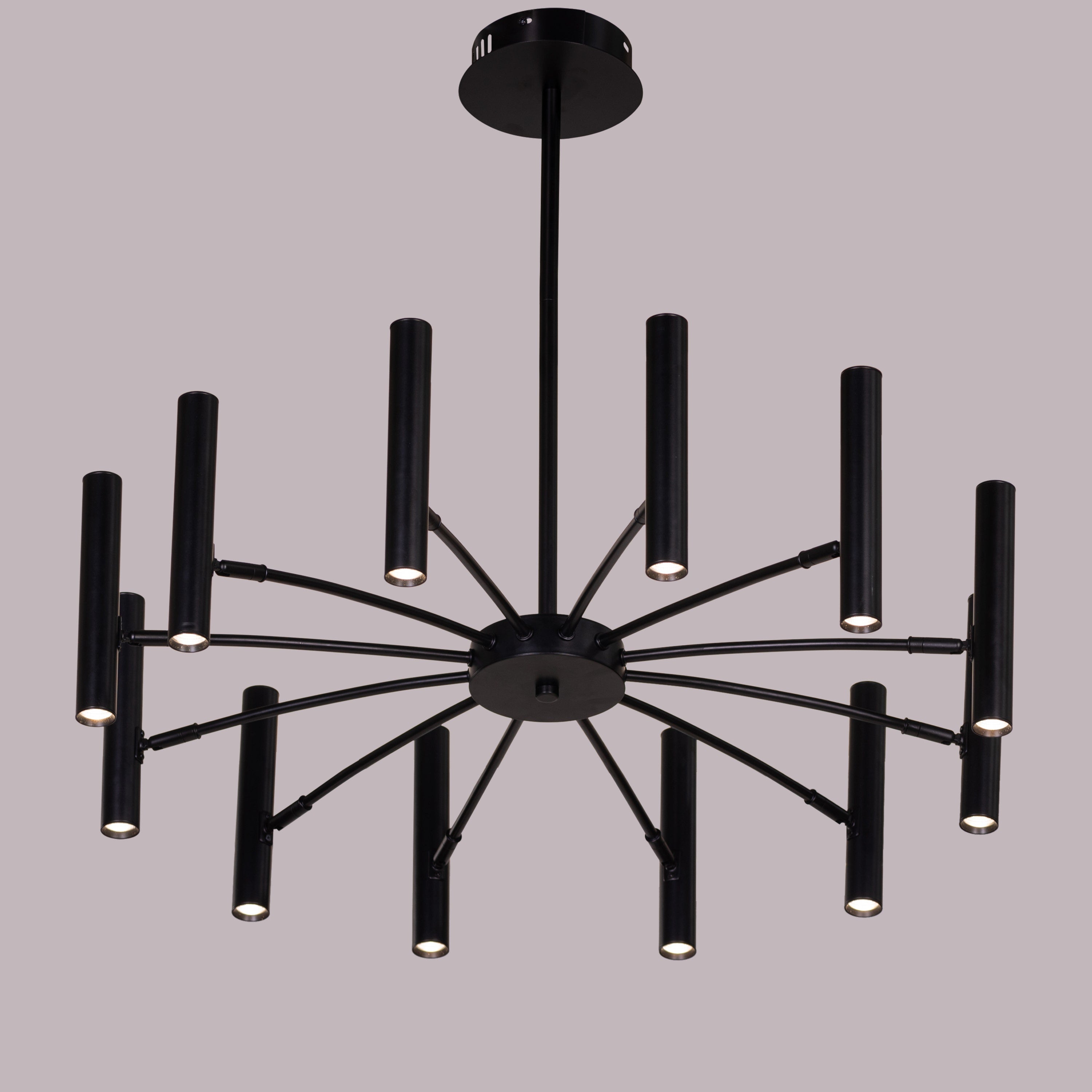 Set The Scene (Black, 3 Color Built-In LED) Chandelier