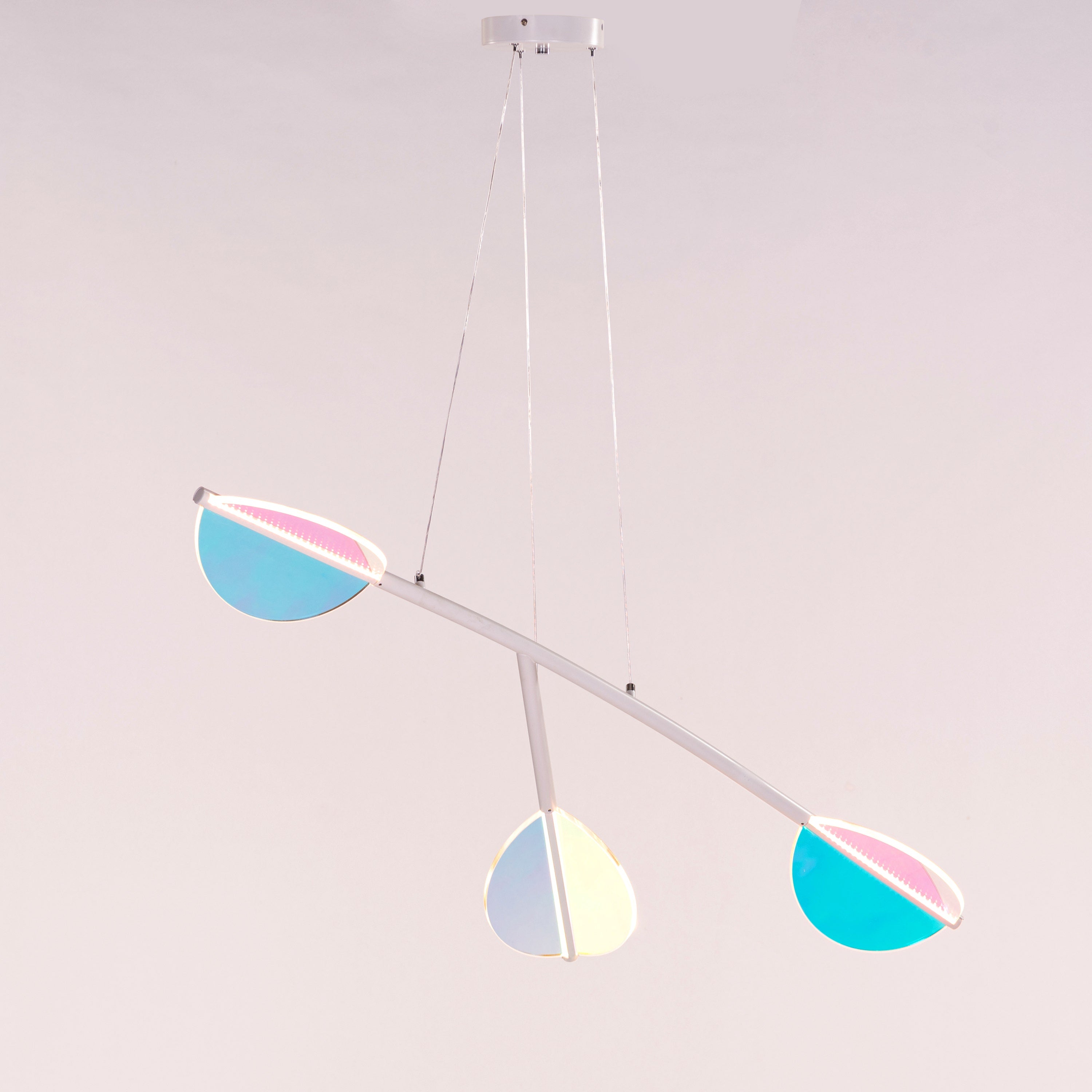 Out Of Reach (White, Dimmable LED with Remote Control) Chandelier