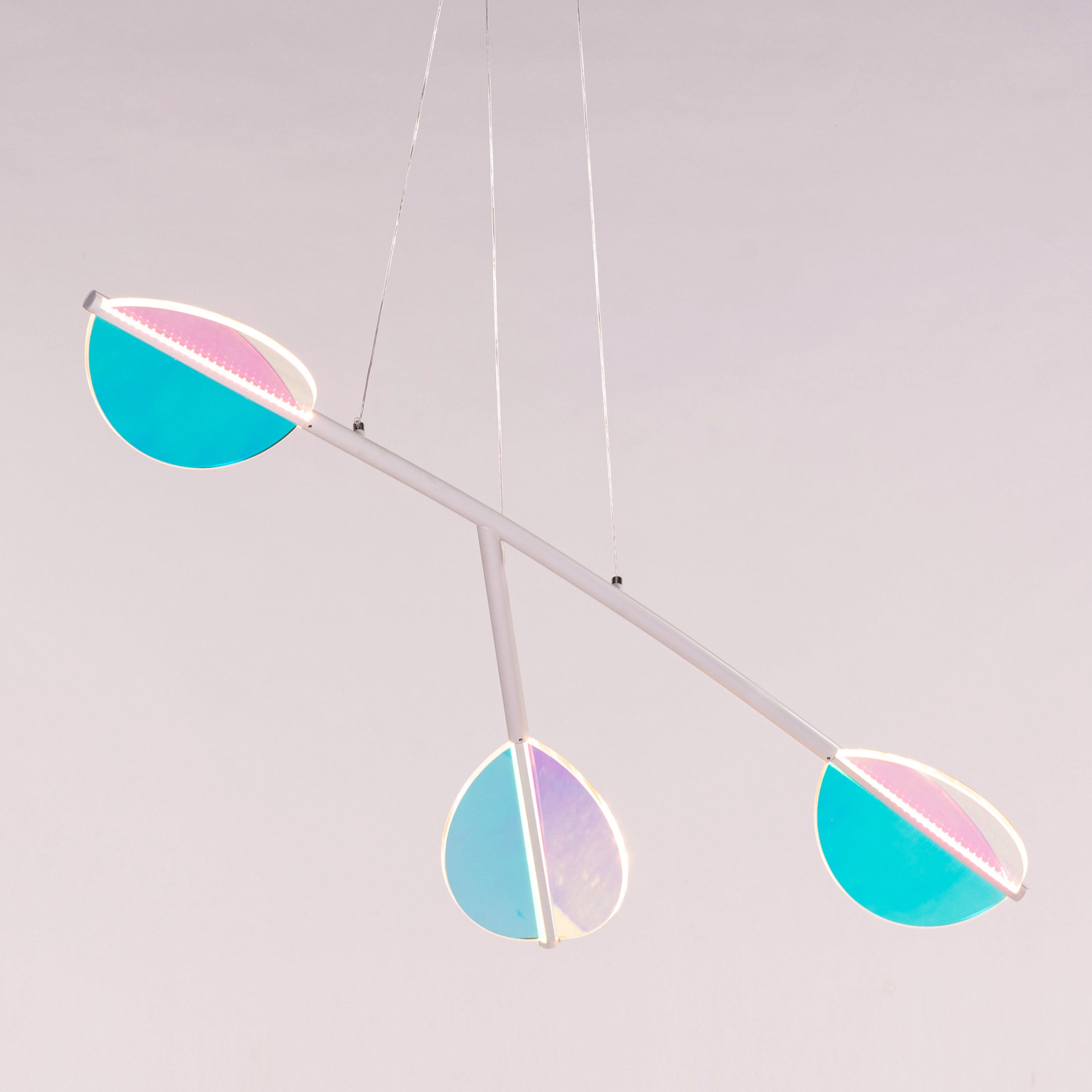 Out Of Reach (White, Dimmable LED with Remote Control) Chandelier