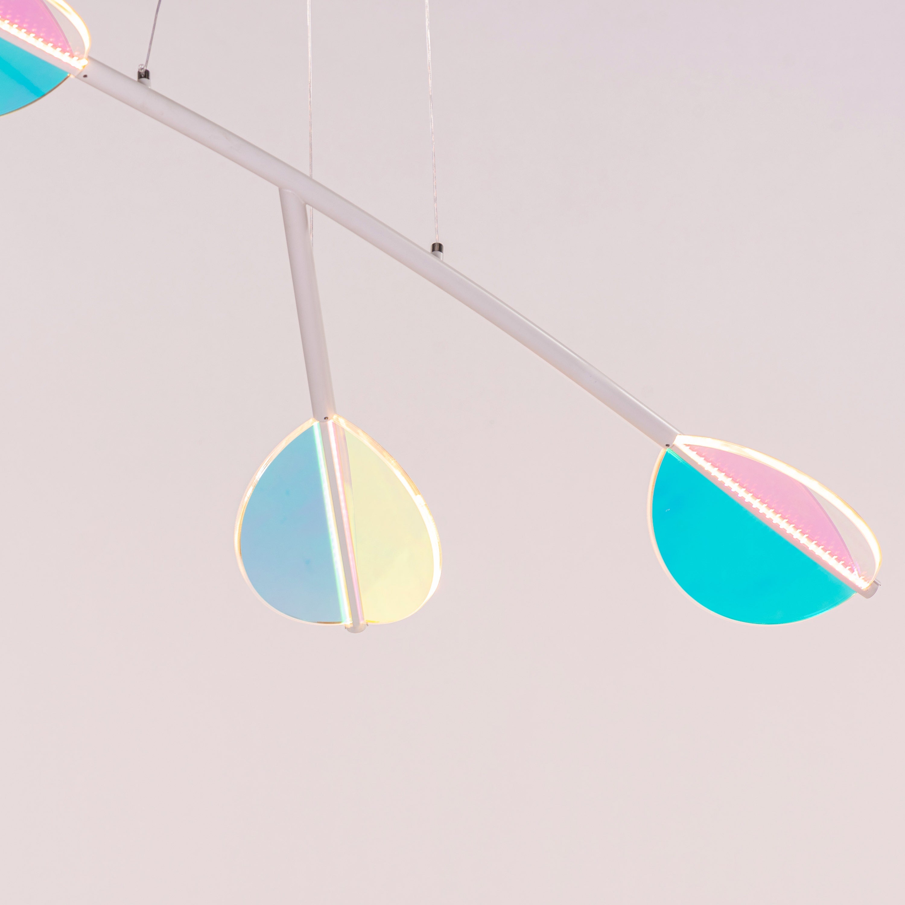 Out Of Reach (White, Dimmable LED with Remote Control) Chandelier