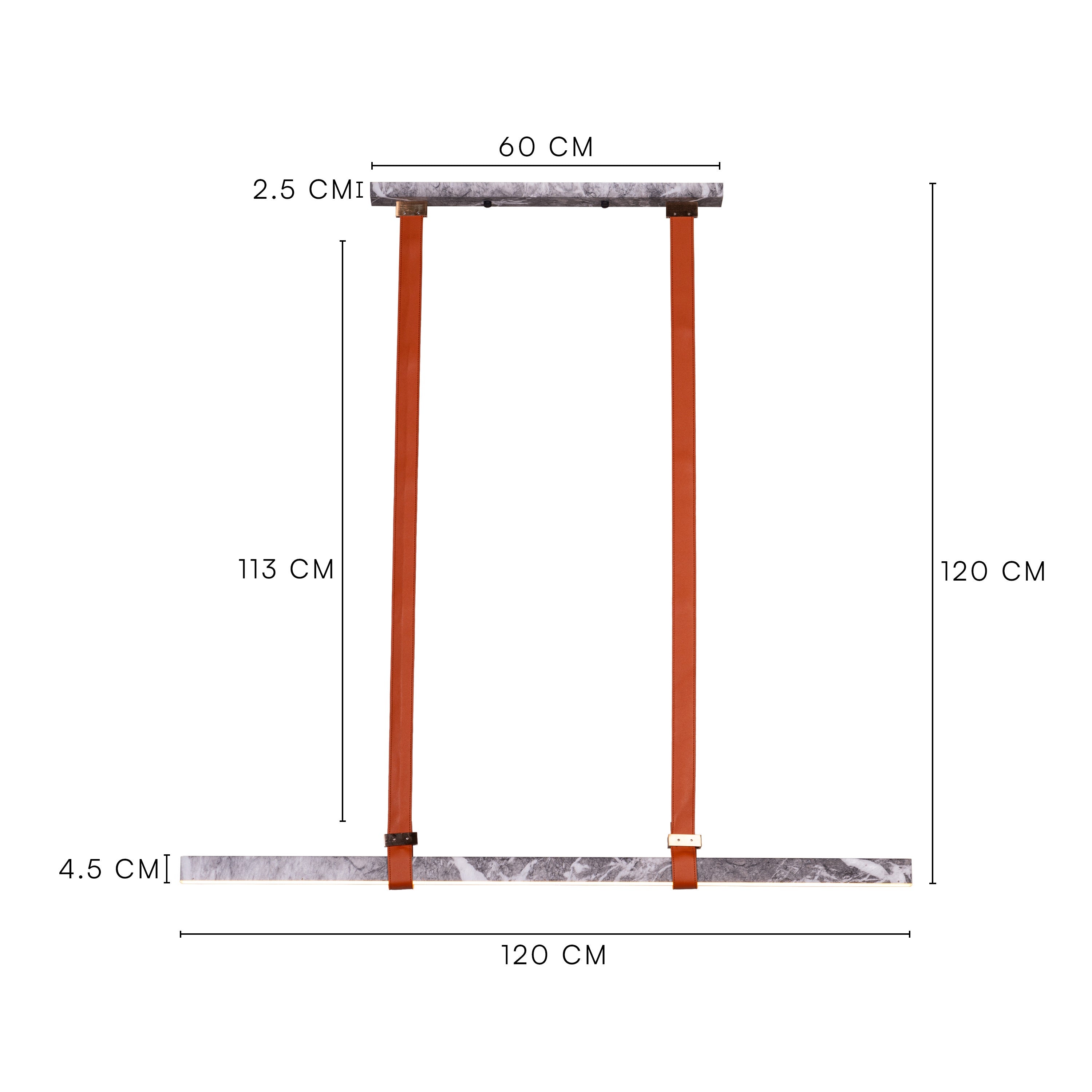 Comeback (Grey, Dimmable LED with Remote Control) Chandelier