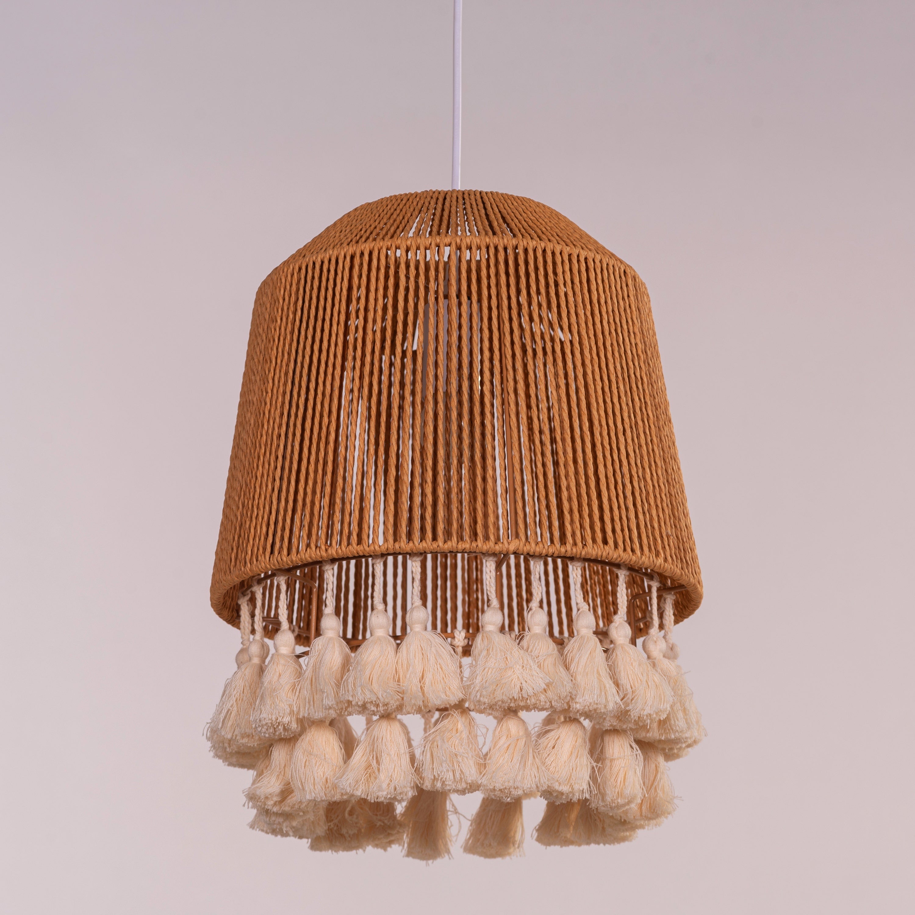 Boho Babe (Brown) Rattan Pendant Light