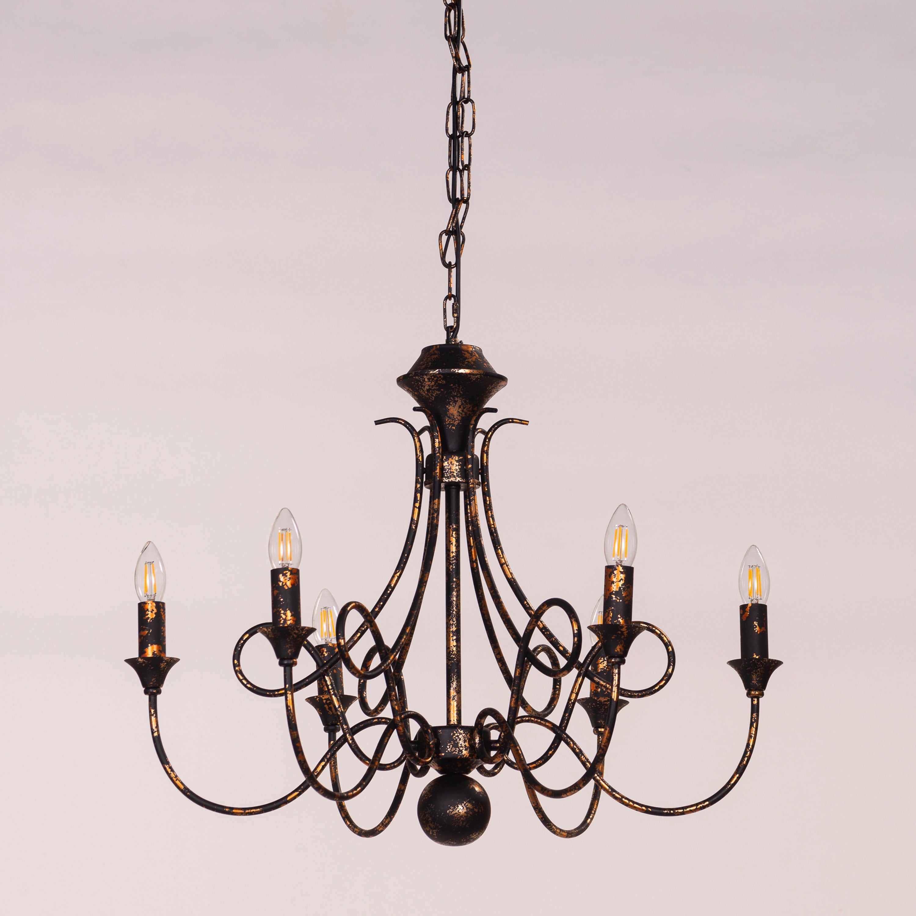 Ruins Of Us (Medium, Black, Antique Gold) Chandelier