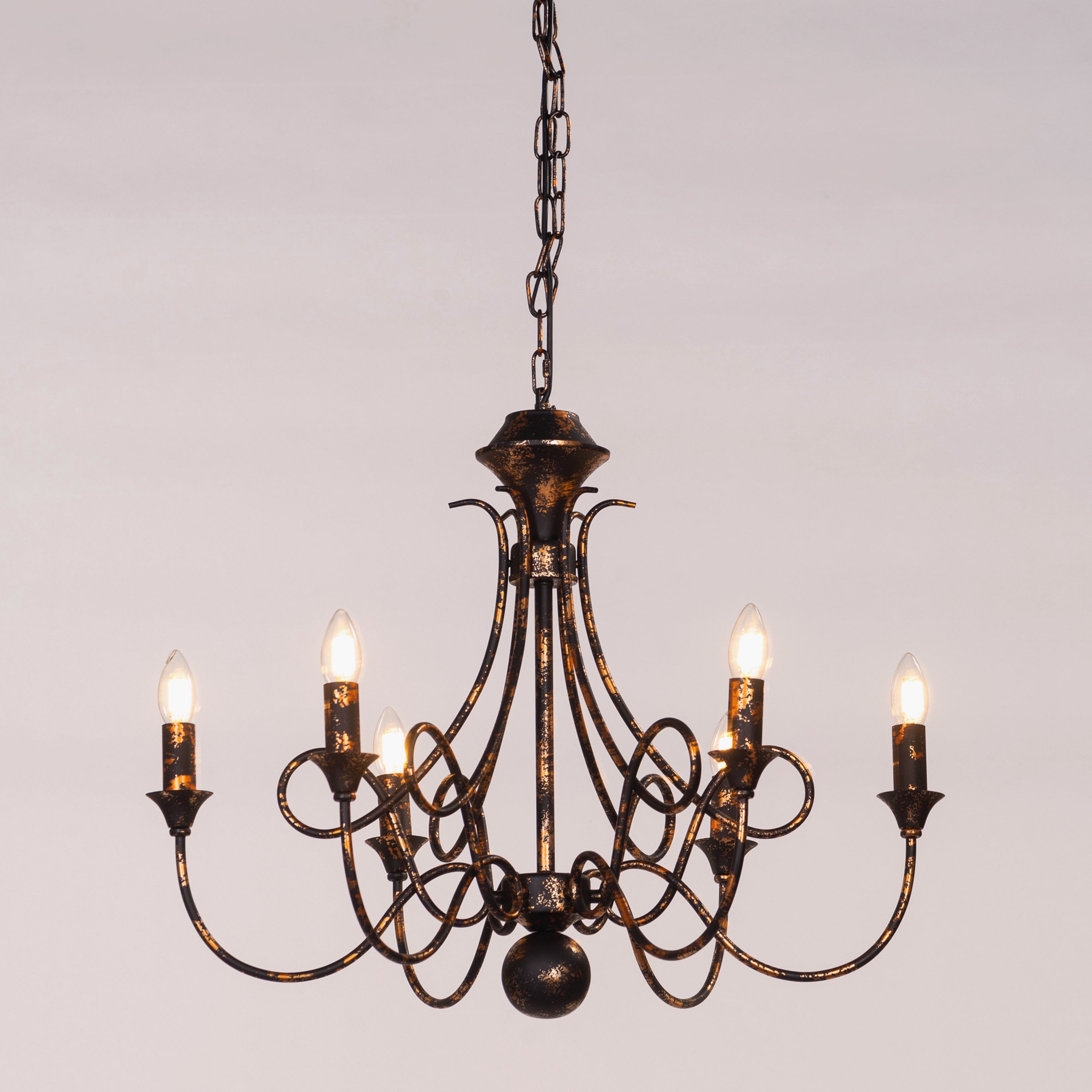 Ruins Of Us (Medium, Black, Antique Gold) Chandelier
