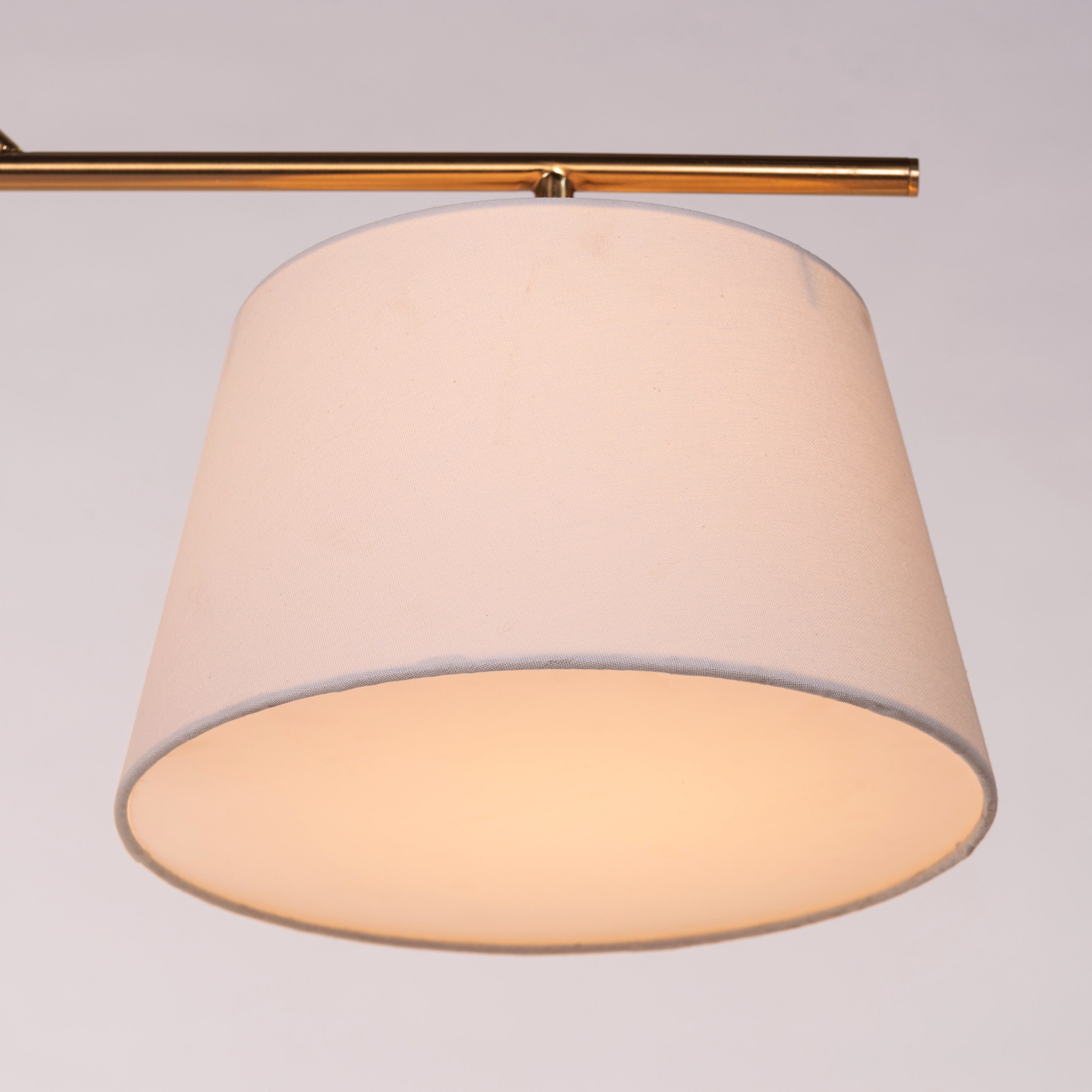 Swiss Bliss (Gold, Off-White) Fabric Chandelier