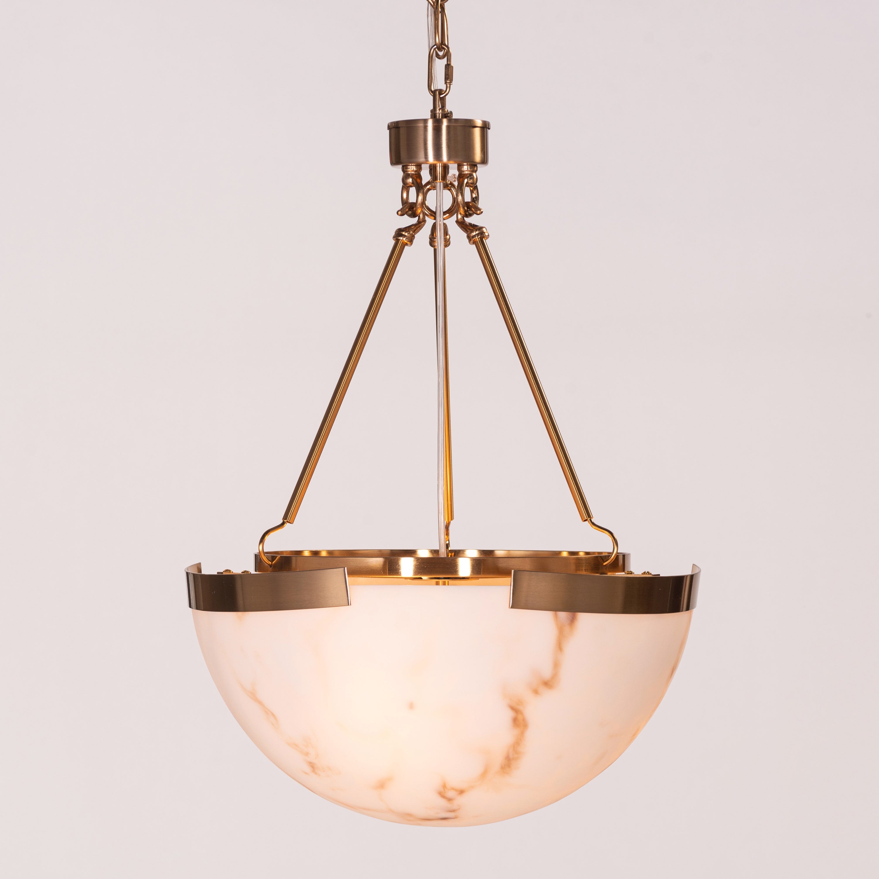 Standing Ovation (Gold) Alabaster Pendant Light