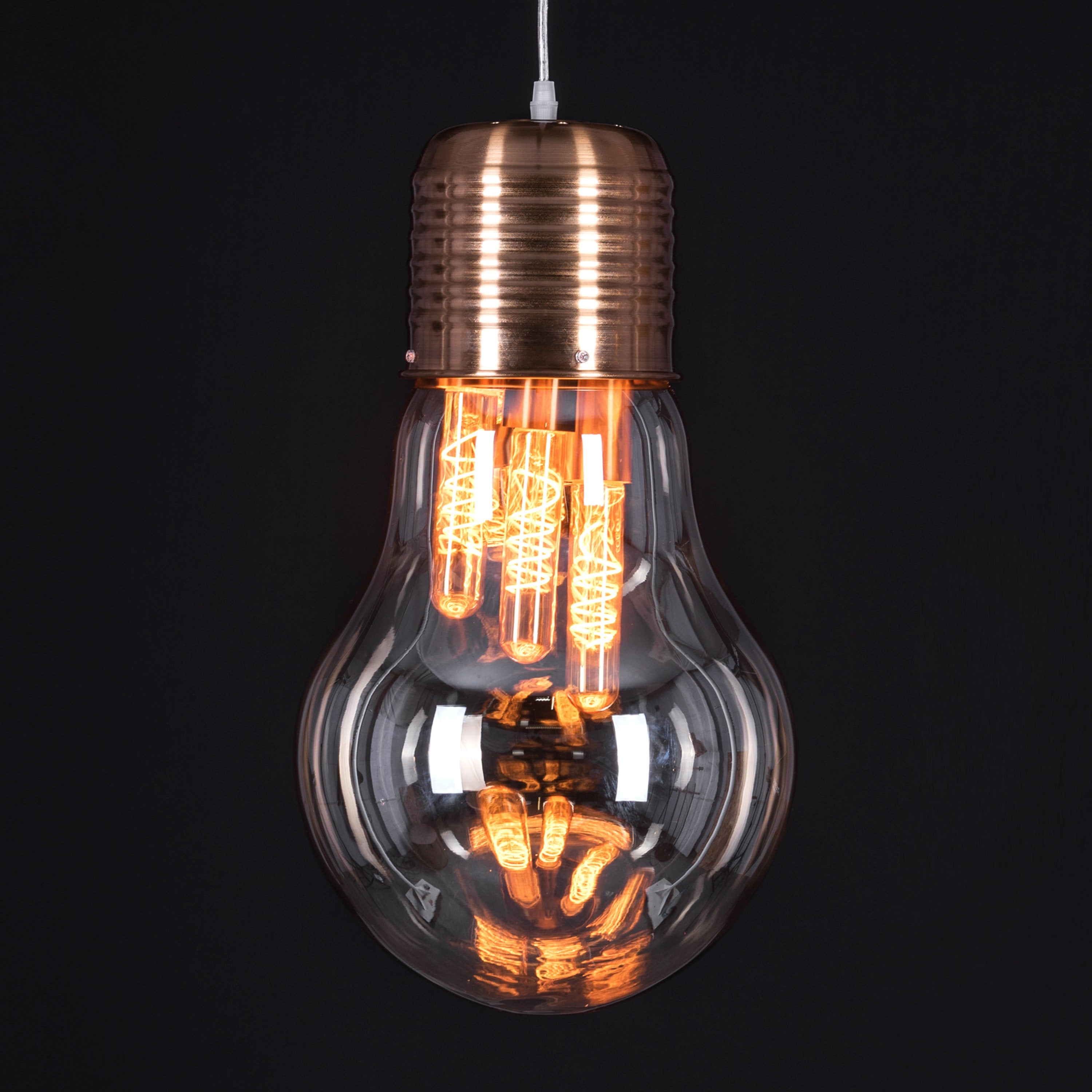 Elfin Magic (Amber) Glass Pendant Light