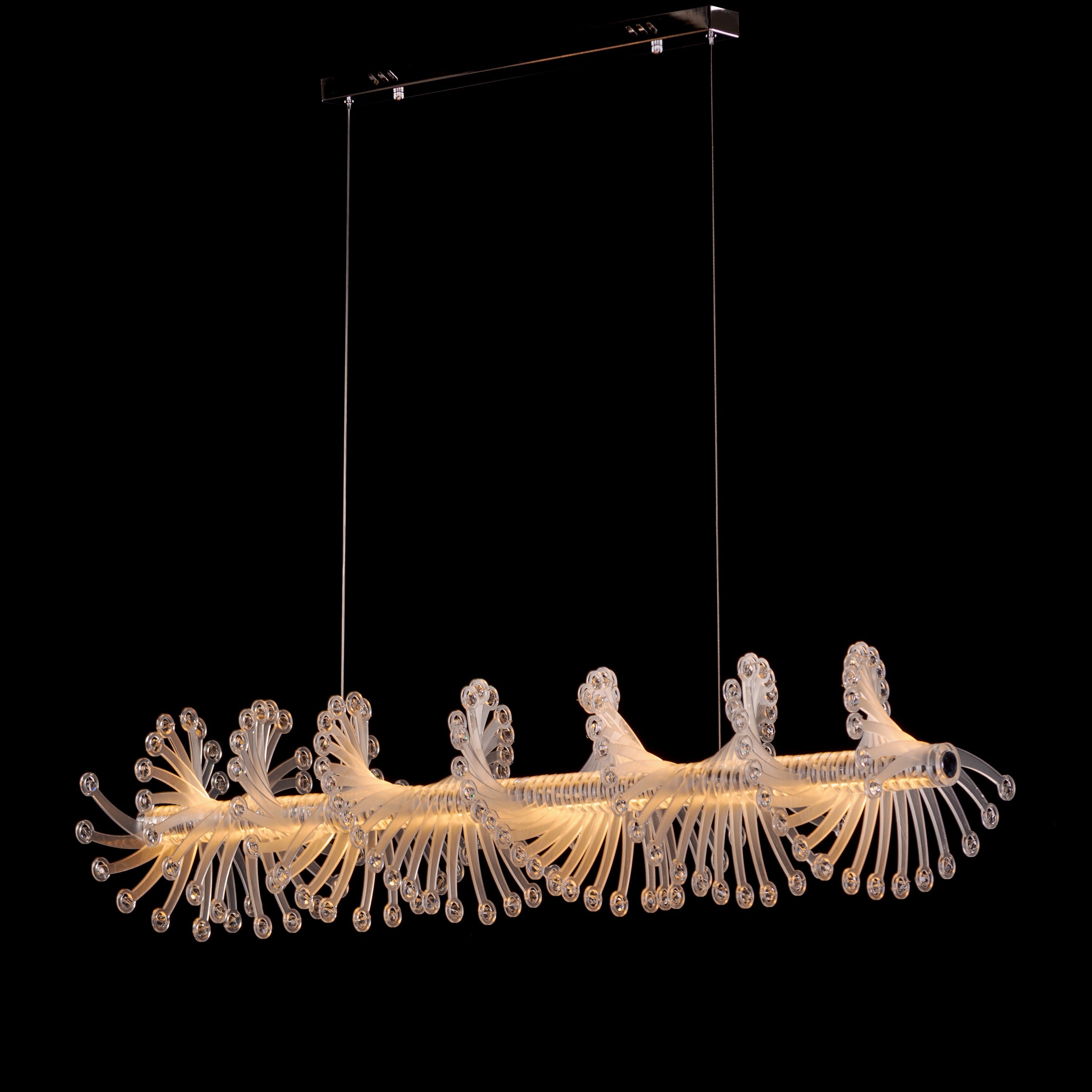 Tribe Has Spoken (Chrome/White) Chandelier