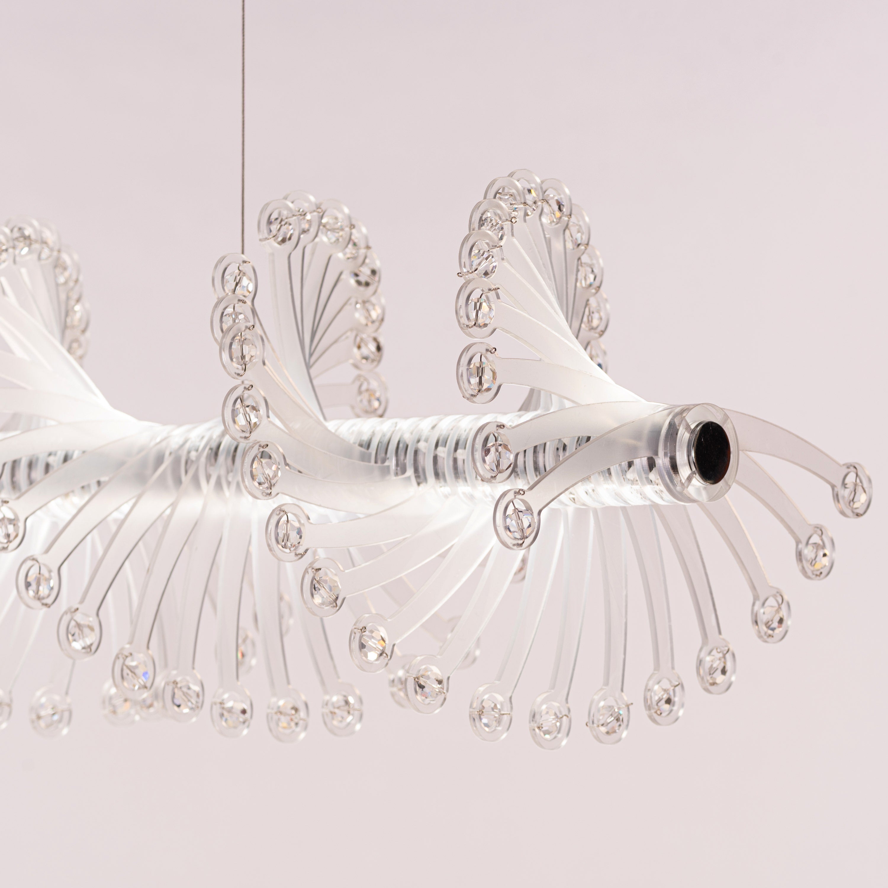 Tribe Has Spoken (Chrome/White) Chandelier