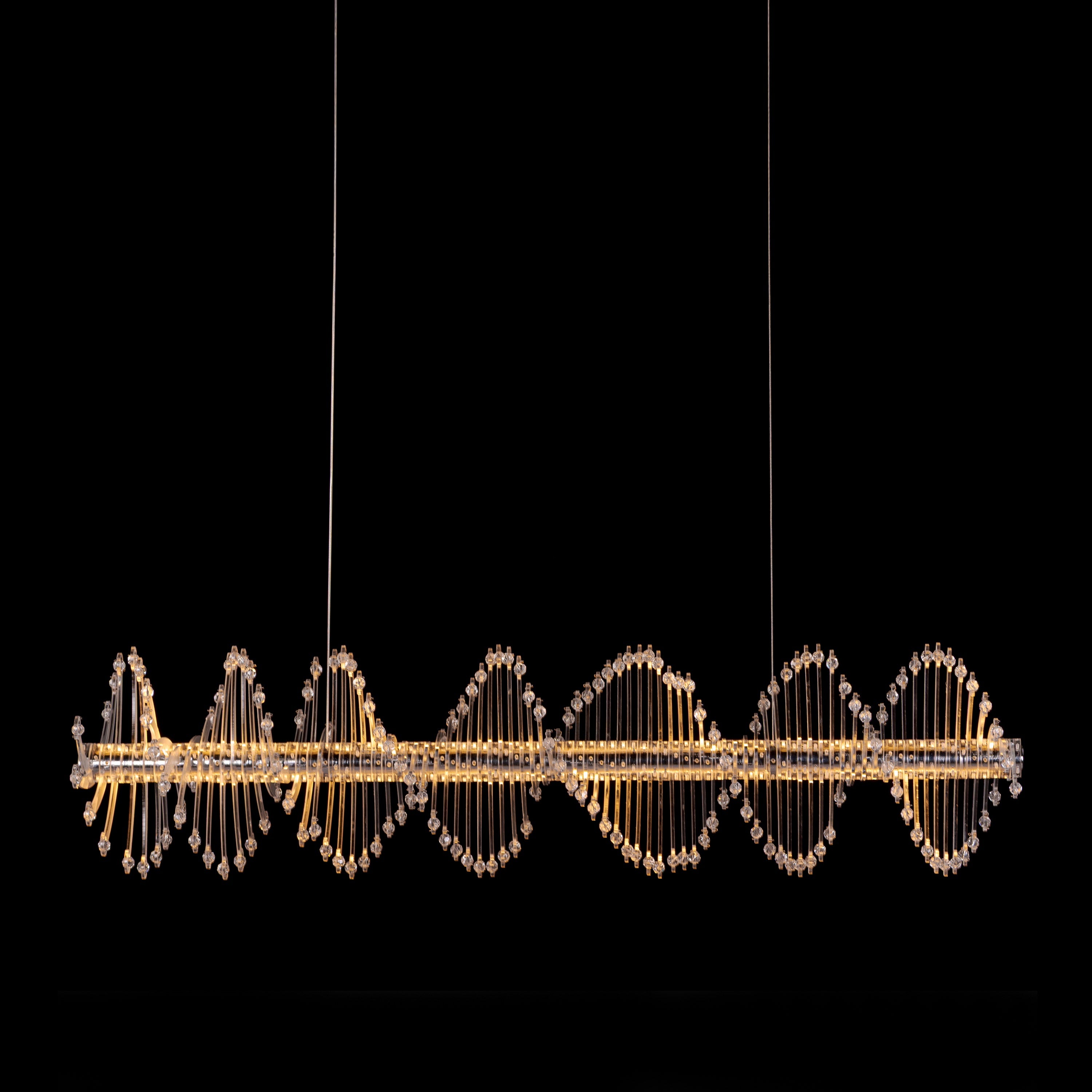 Tribe Has Spoken (Chrome/White) Chandelier