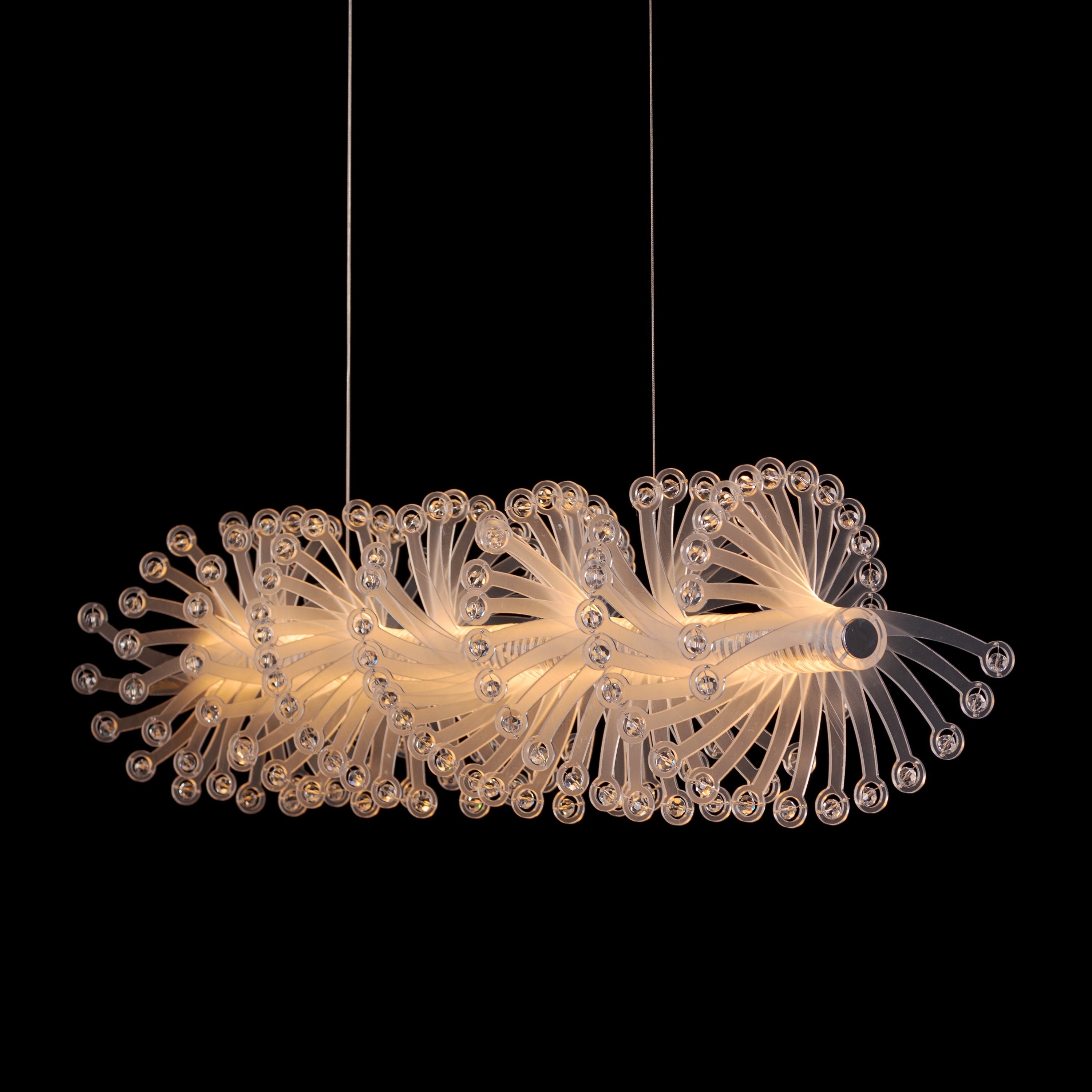 Tribe Has Spoken (Chrome/White) Chandelier