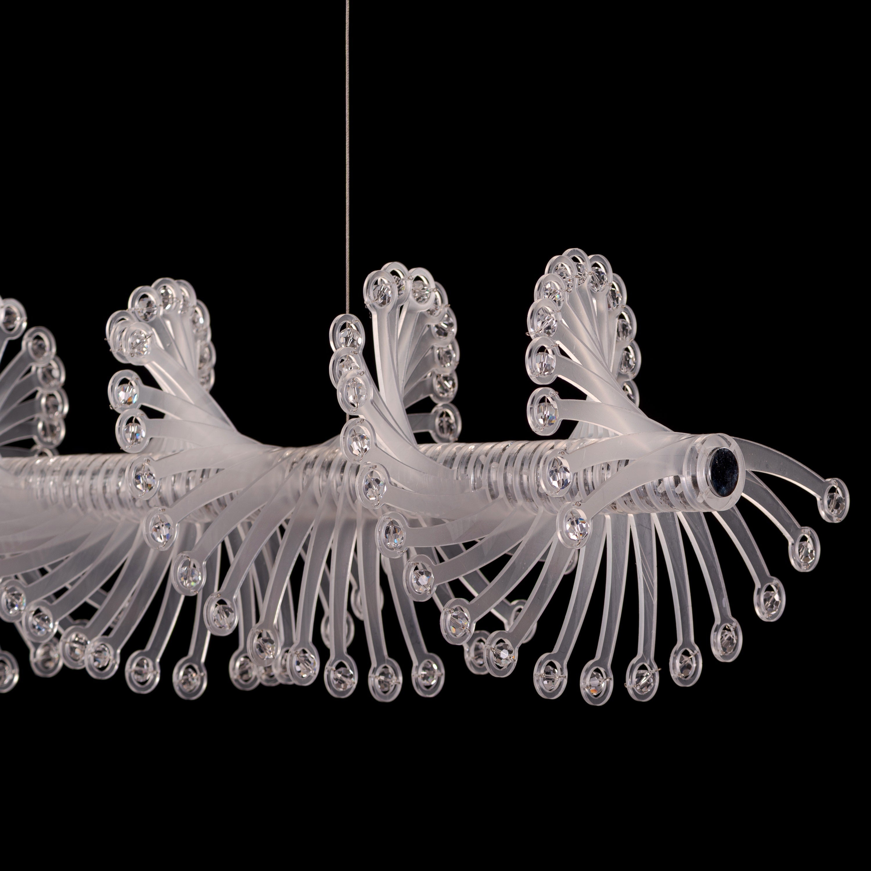 Tribe Has Spoken (Chrome/White) Chandelier