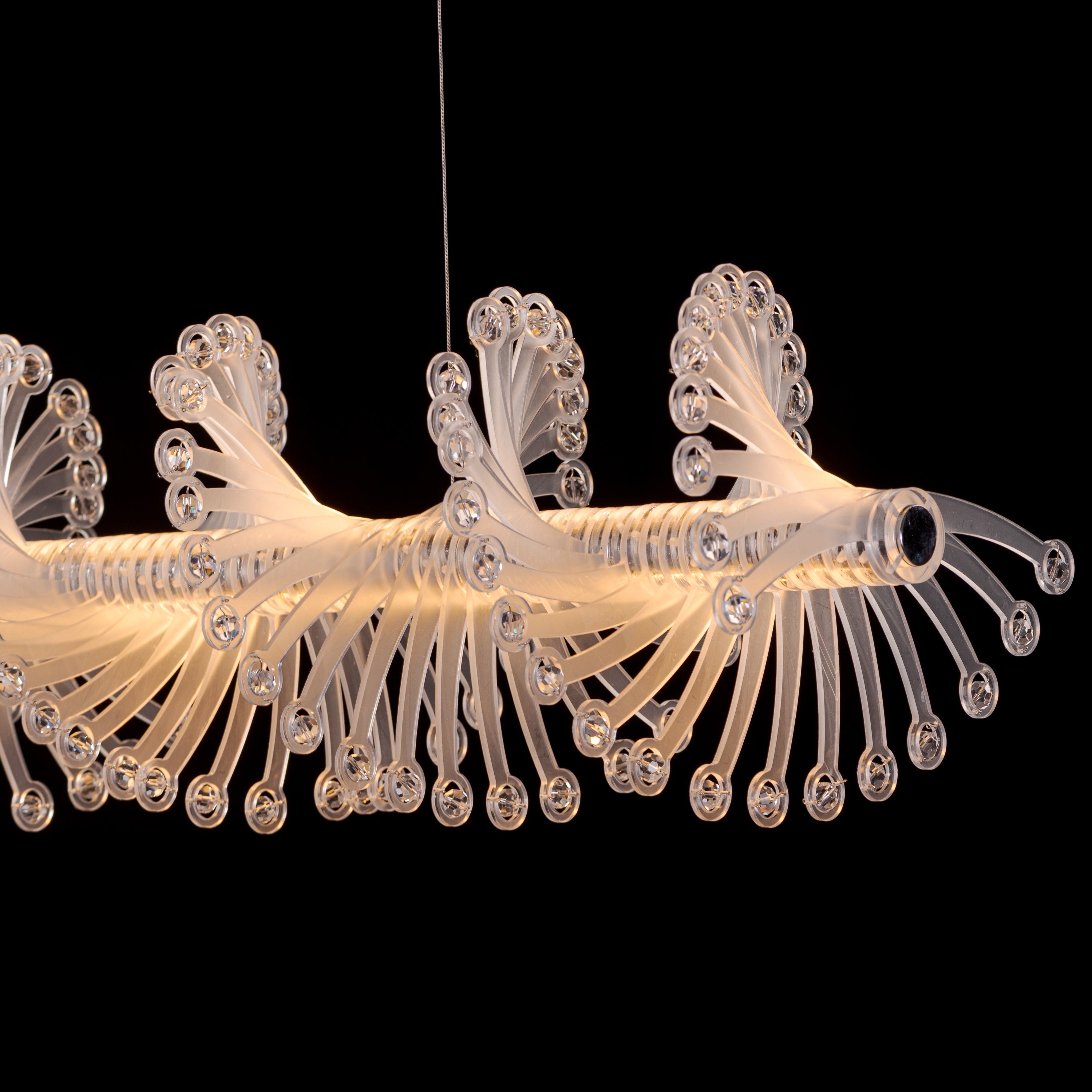 Tribe Has Spoken (Chrome/White) Chandelier