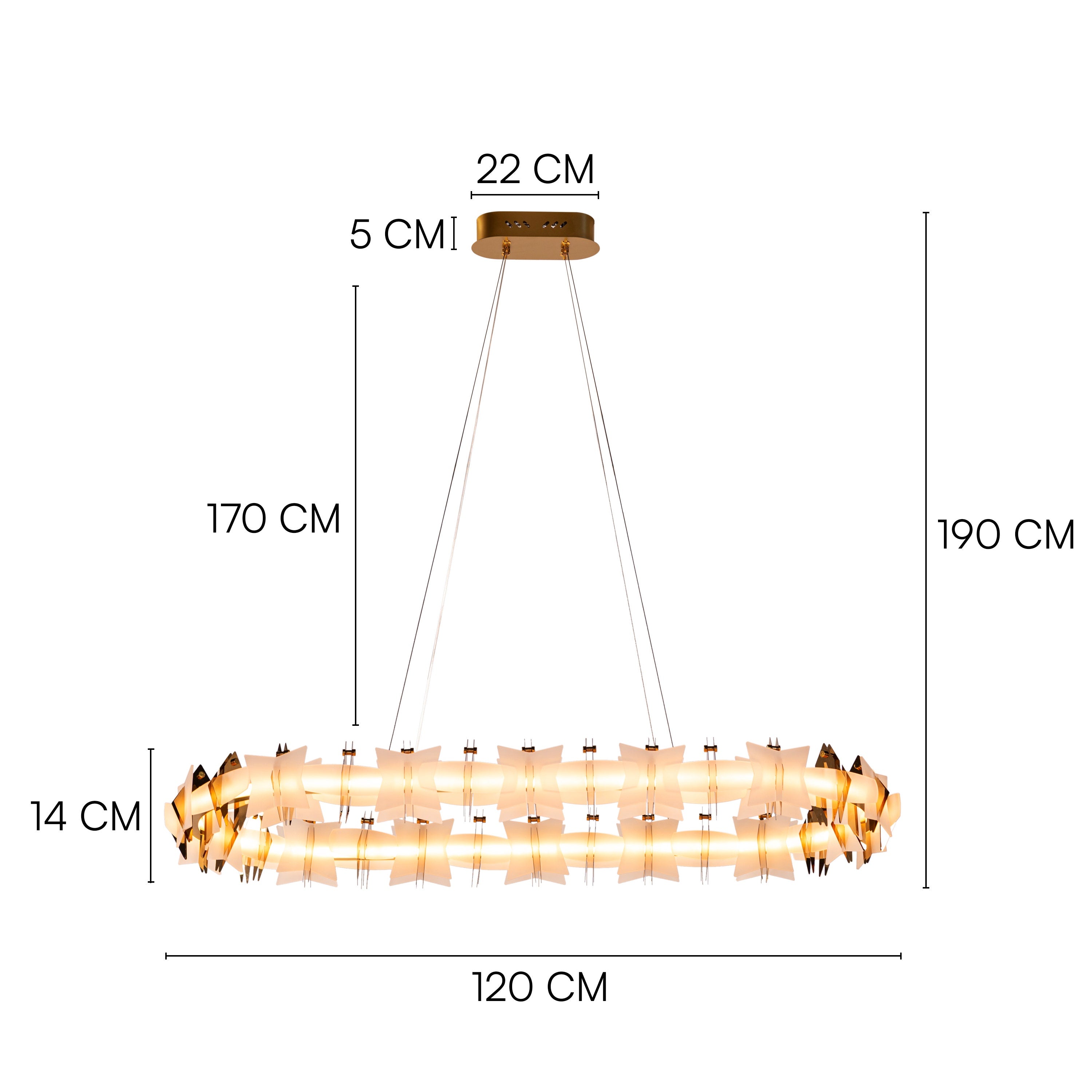 Gilded Embrace (Large) Chandelier