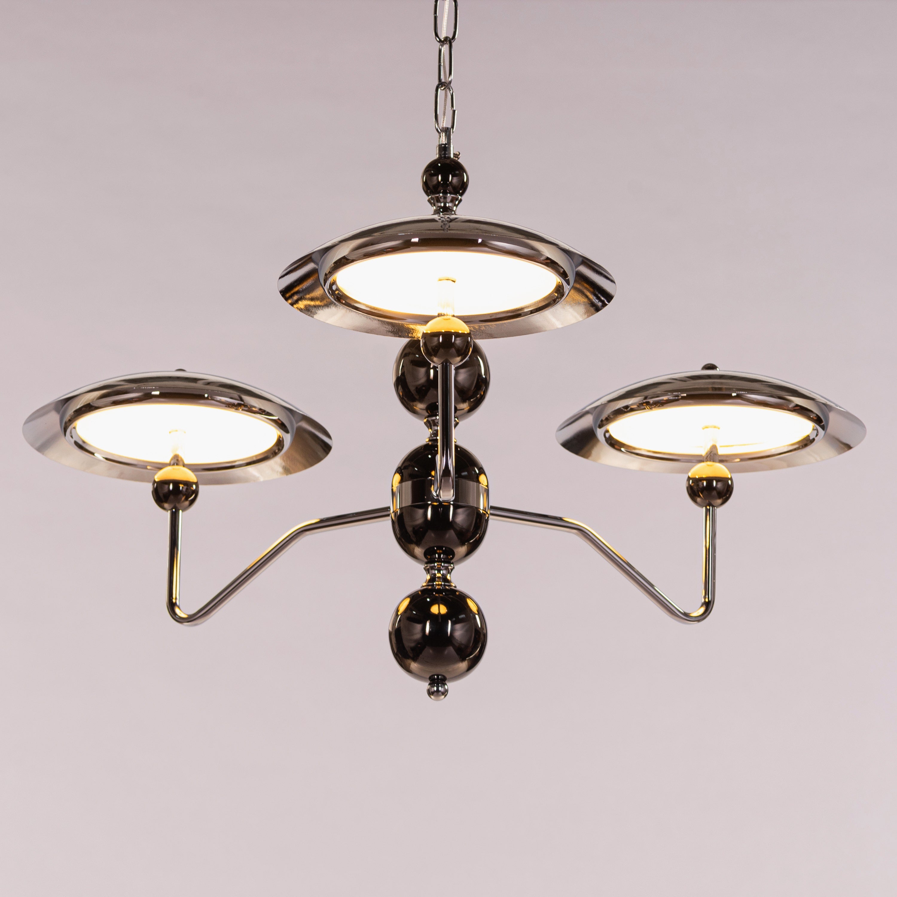 Anything Is Possible (Medium, Pearl Black/Chrome) Chandelier