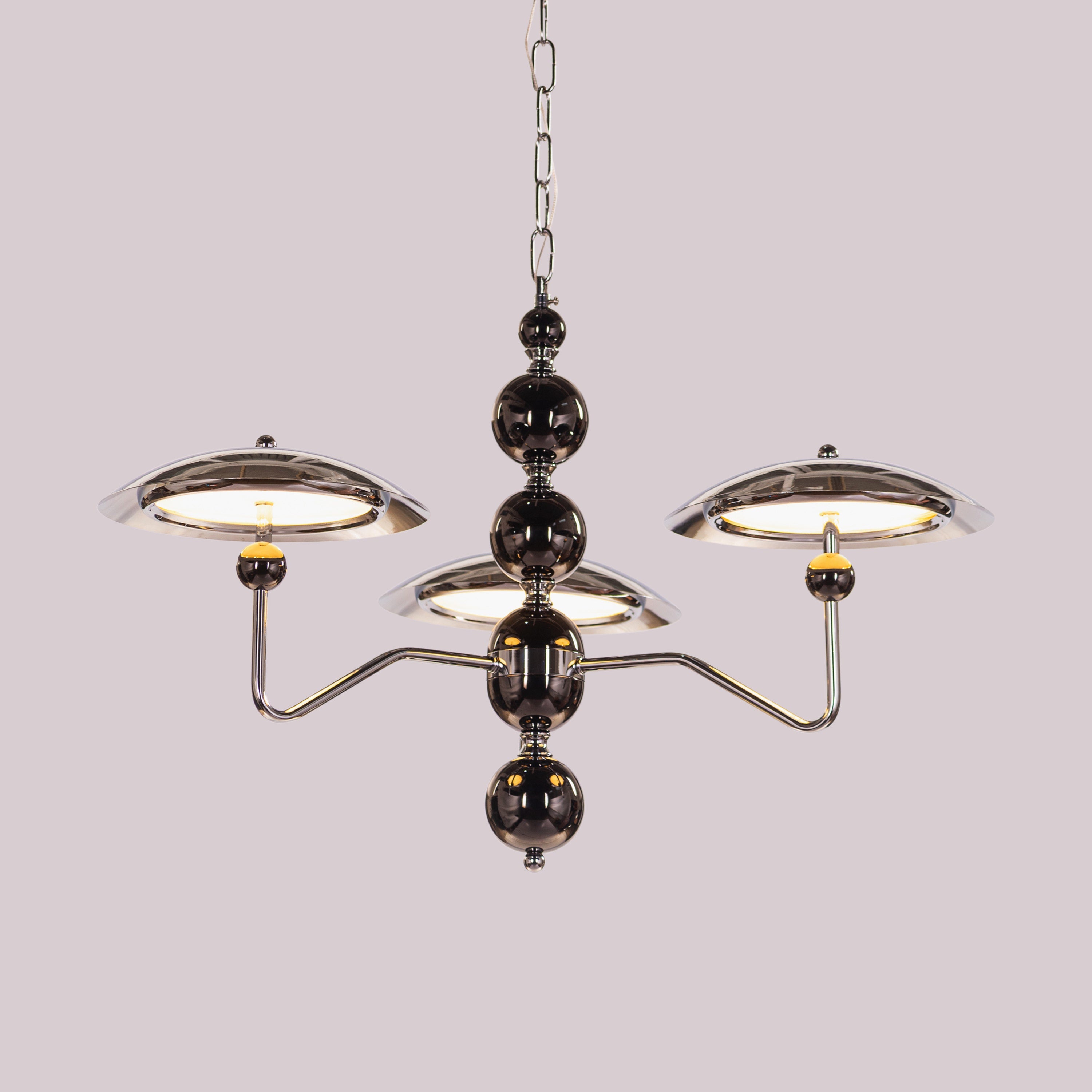 Anything Is Possible (Medium, Pearl Black/Chrome) Chandelier