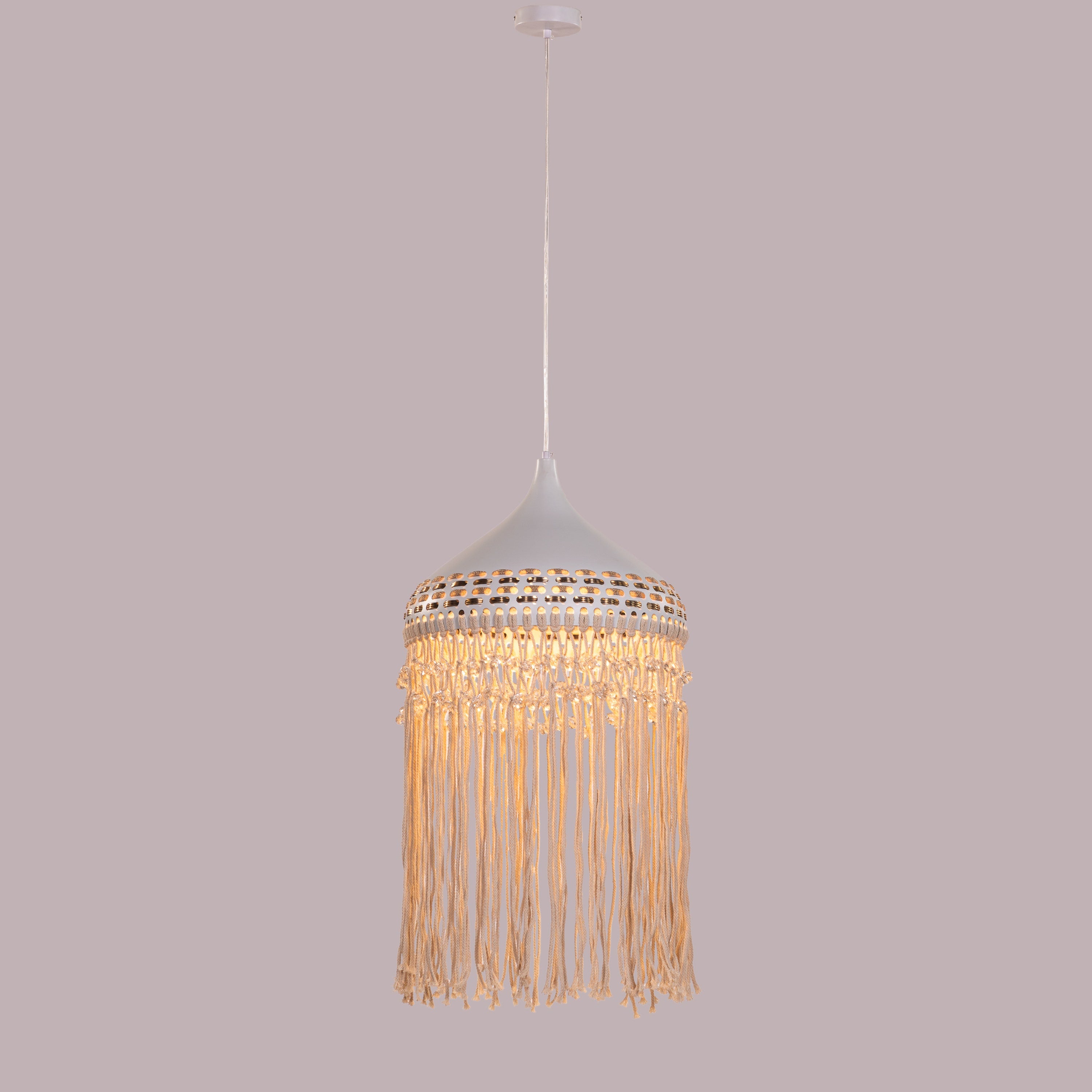 Born In Bali Ivory Pendant Light
