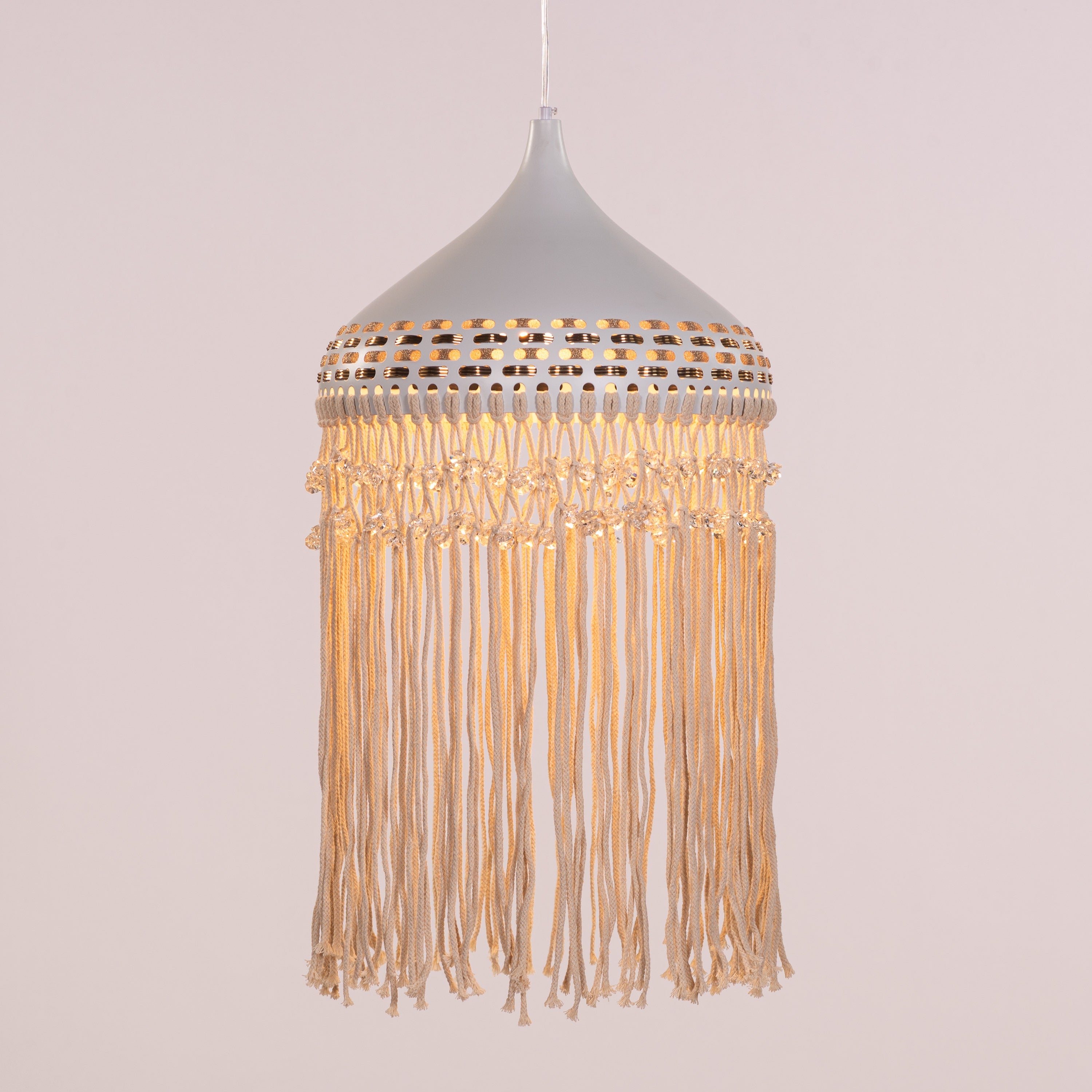 Born In Bali Ivory Pendant Light