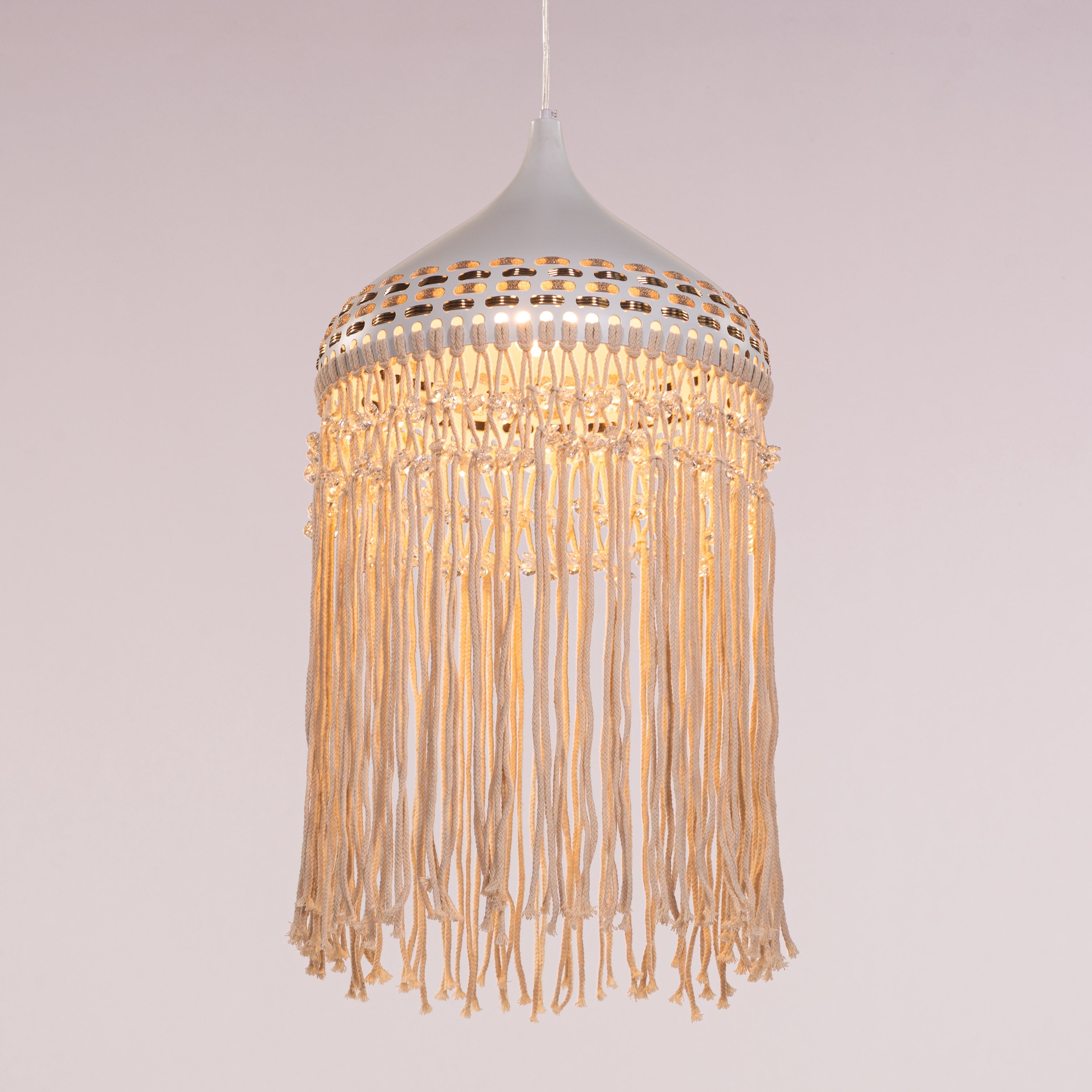 Born In Bali Ivory Pendant Light