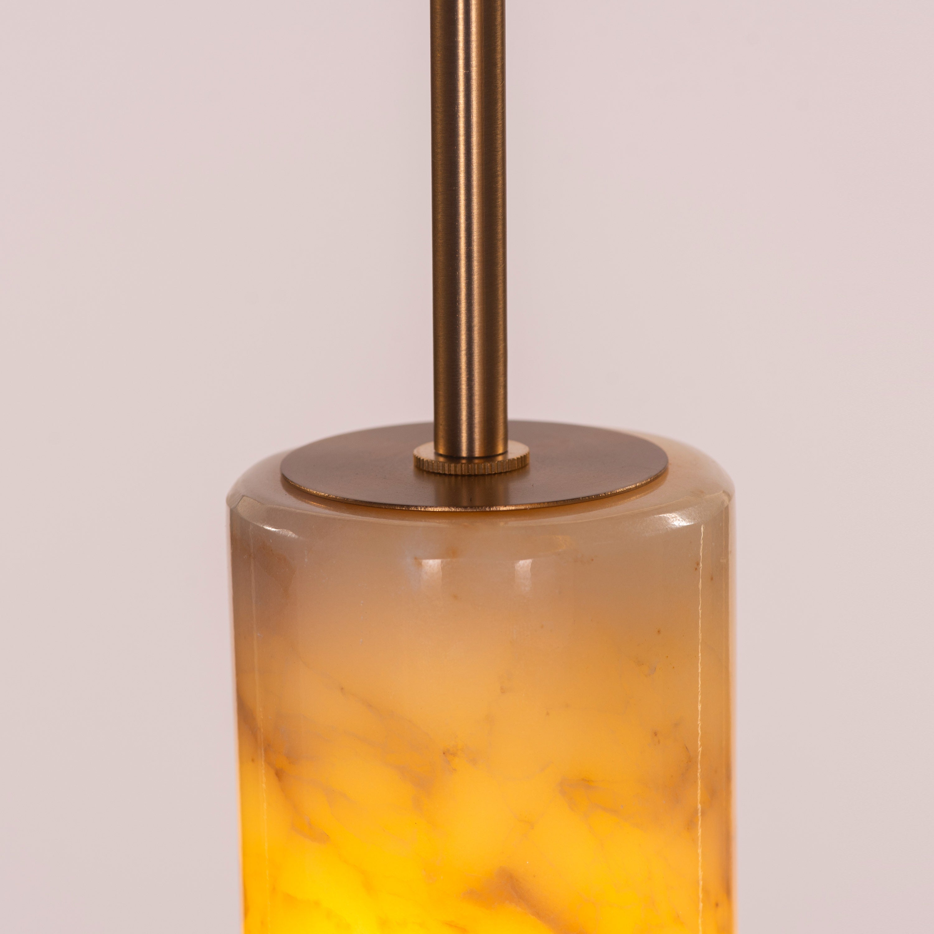 Veil Of Smoke (Gold, Black, White) Marble 3 Head Pendant Light