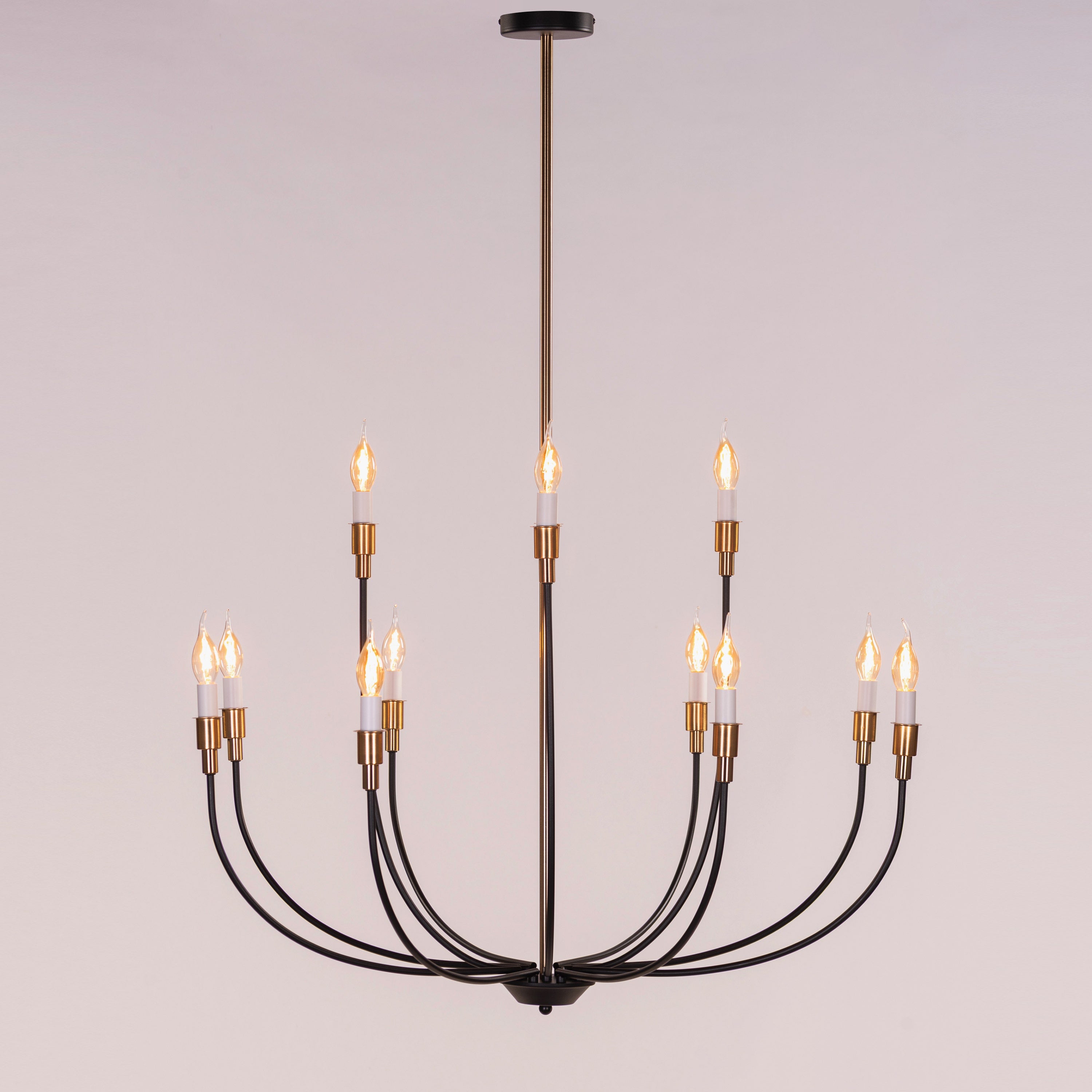 The Ember Ritual (Black, Gold) Metal Chandelier