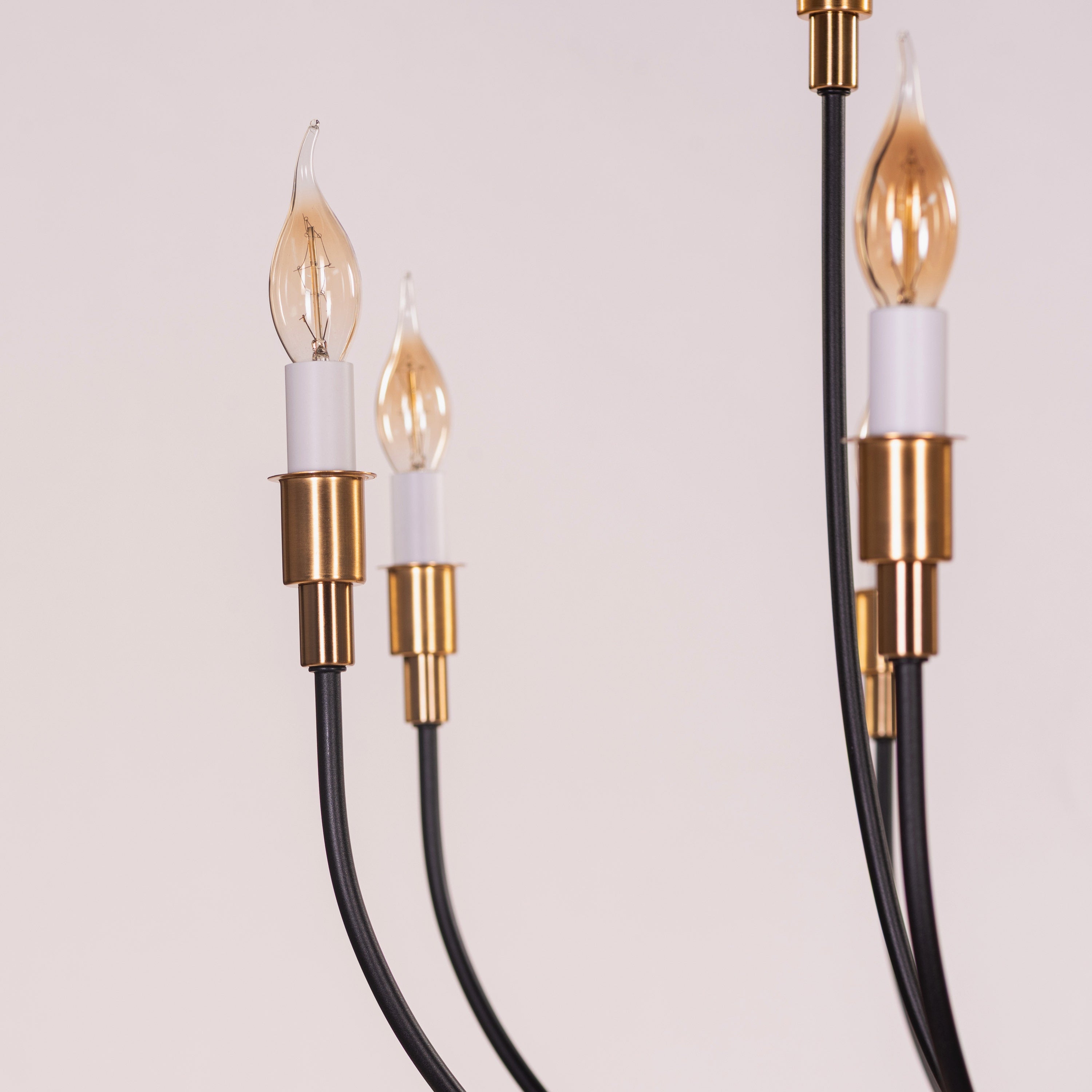 The Ember Ritual (Black, Gold) Metal Chandelier