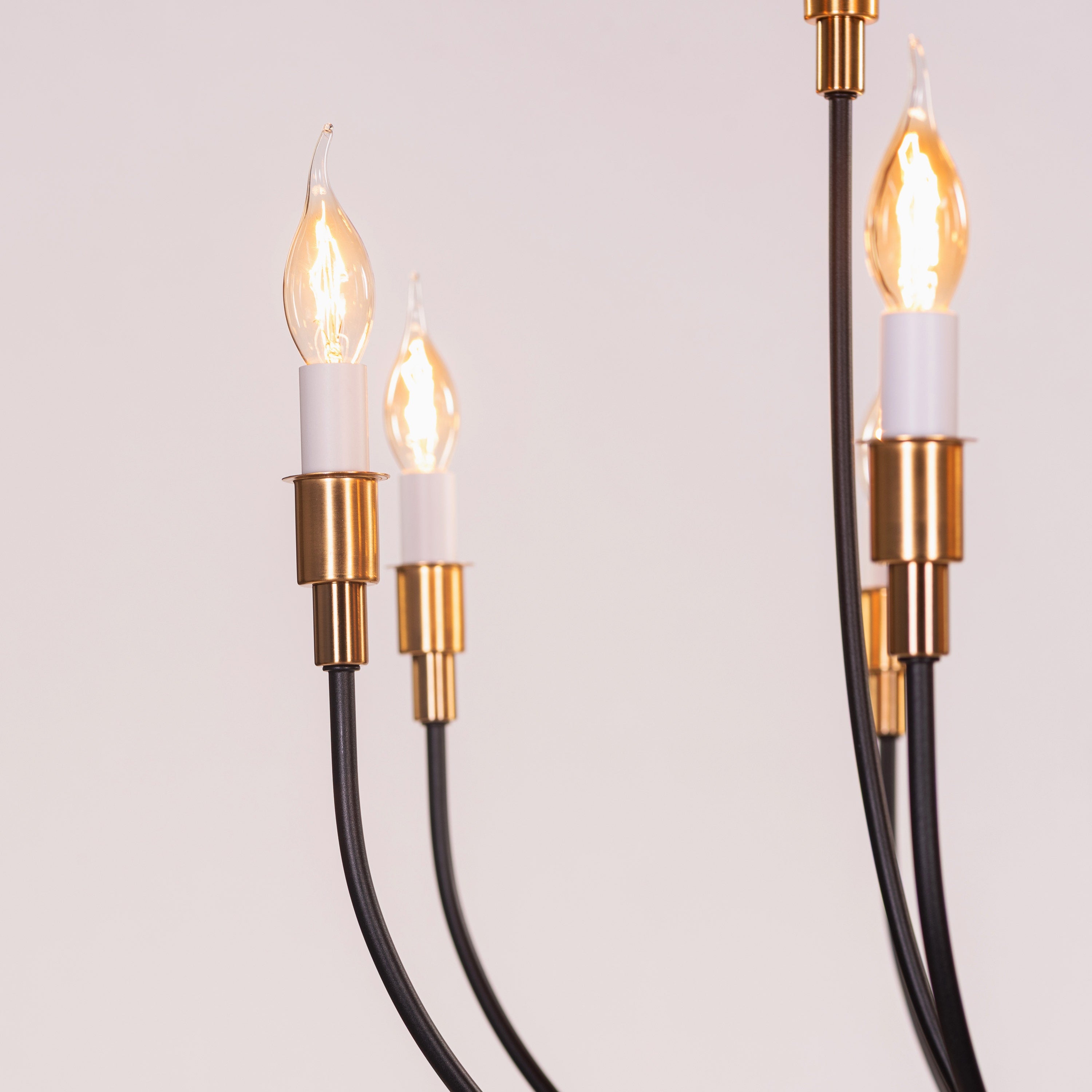 The Ember Ritual (Black, Gold) Metal Chandelier