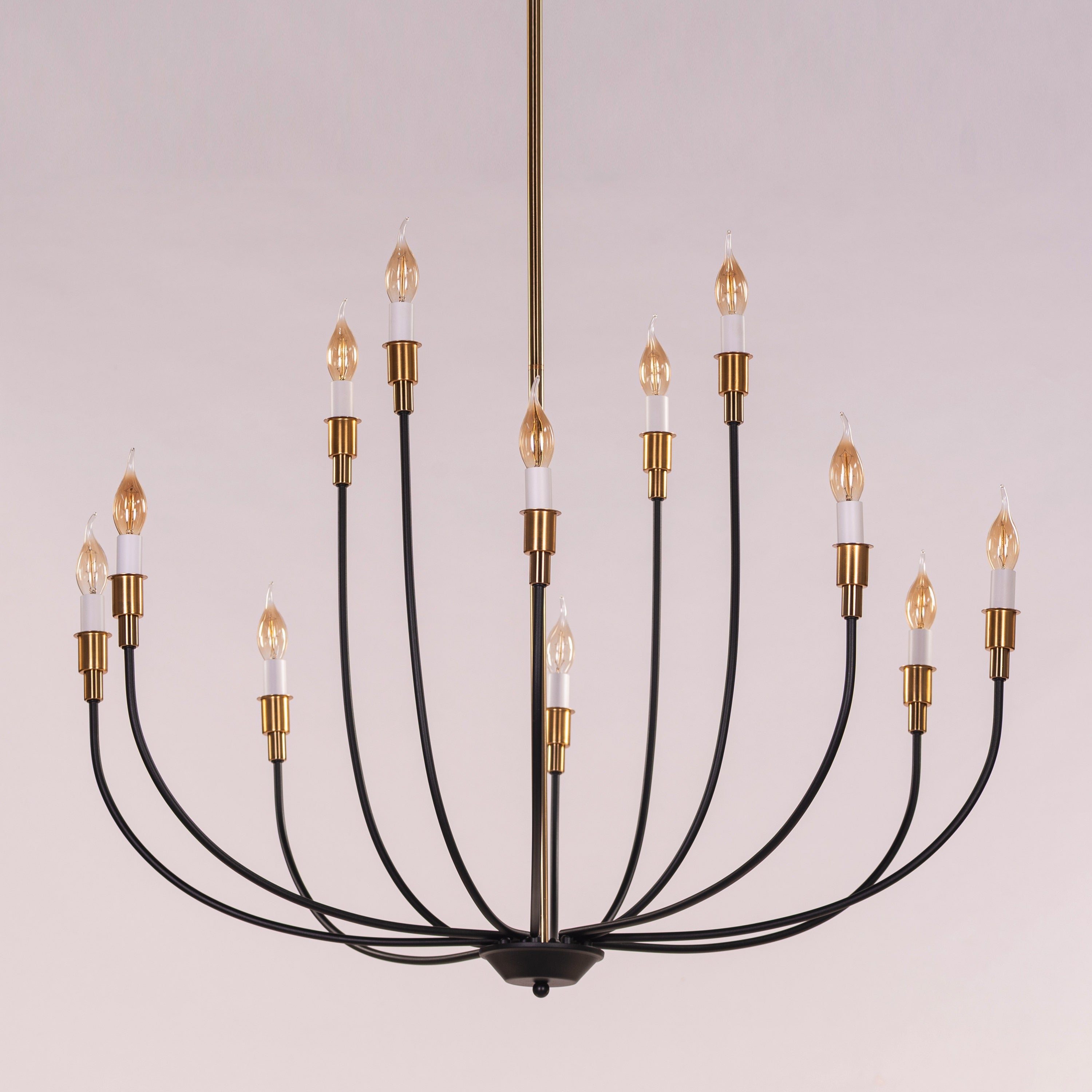 The Ember Ritual (Black, Gold) Metal Chandelier