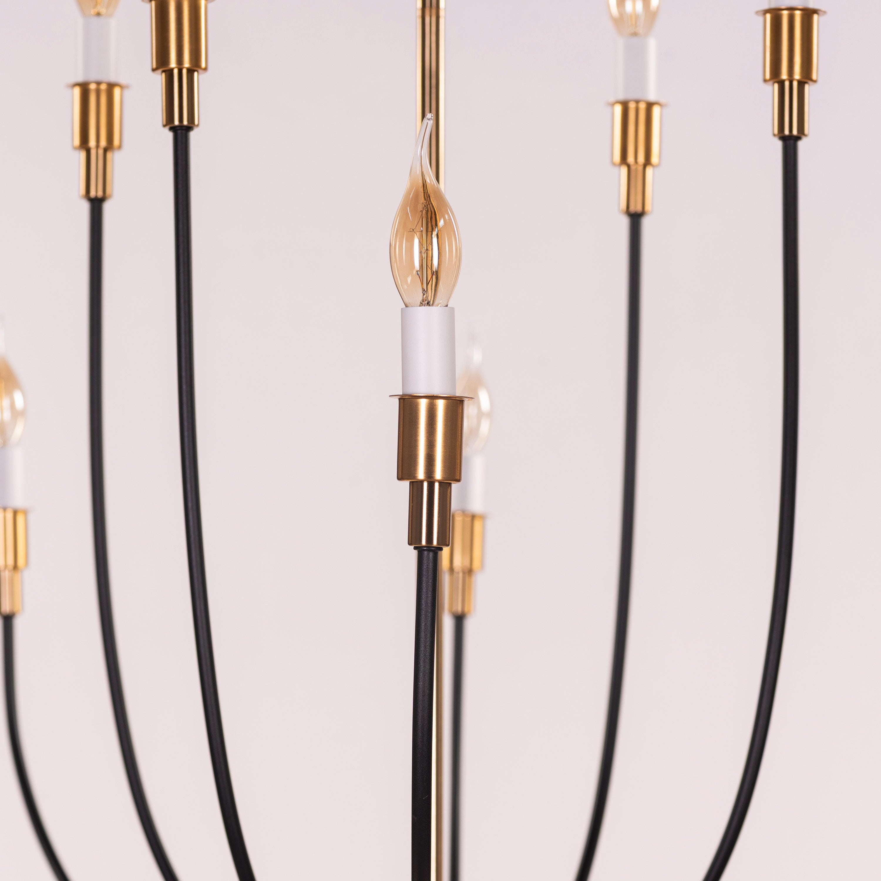 The Ember Ritual (Black, Gold) Metal Chandelier