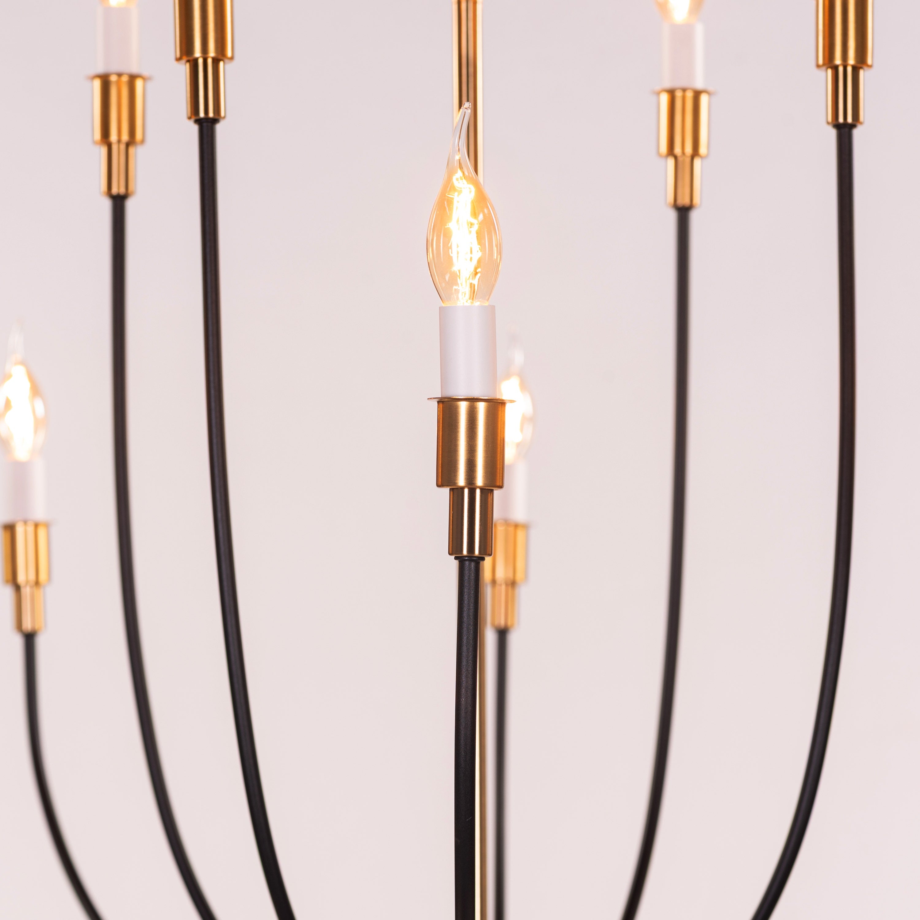 The Ember Ritual (Black, Gold) Metal Chandelier