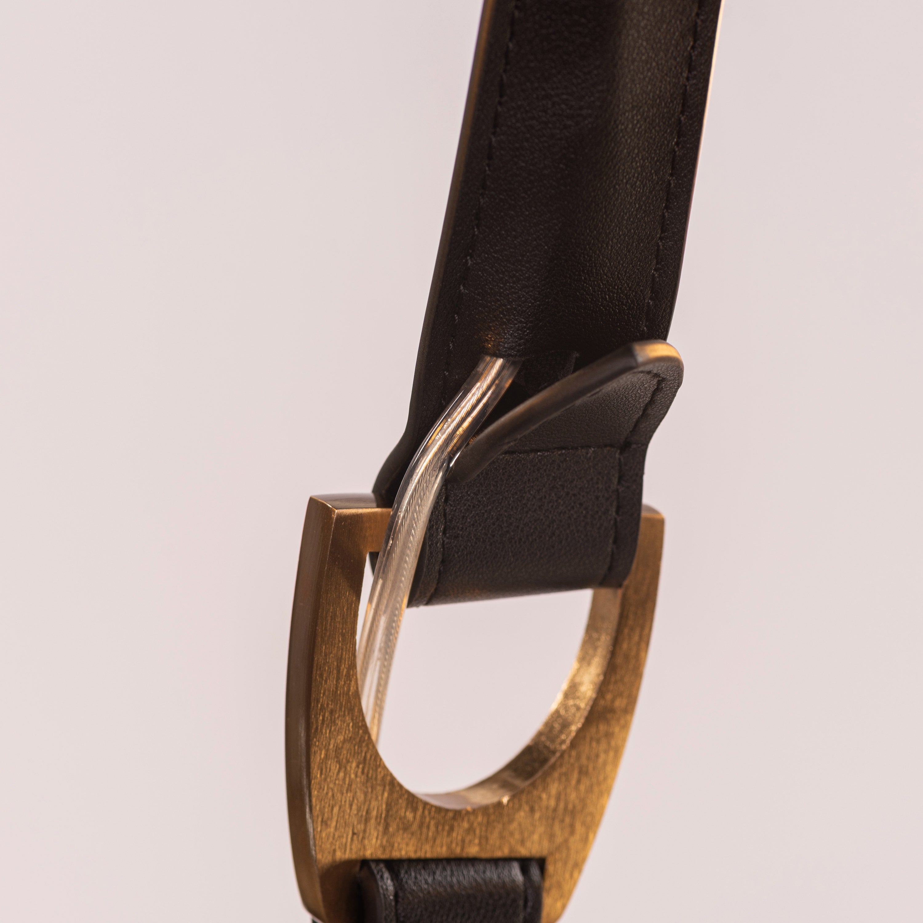 Bridlelight (Black, Gold) Leather Chandelier