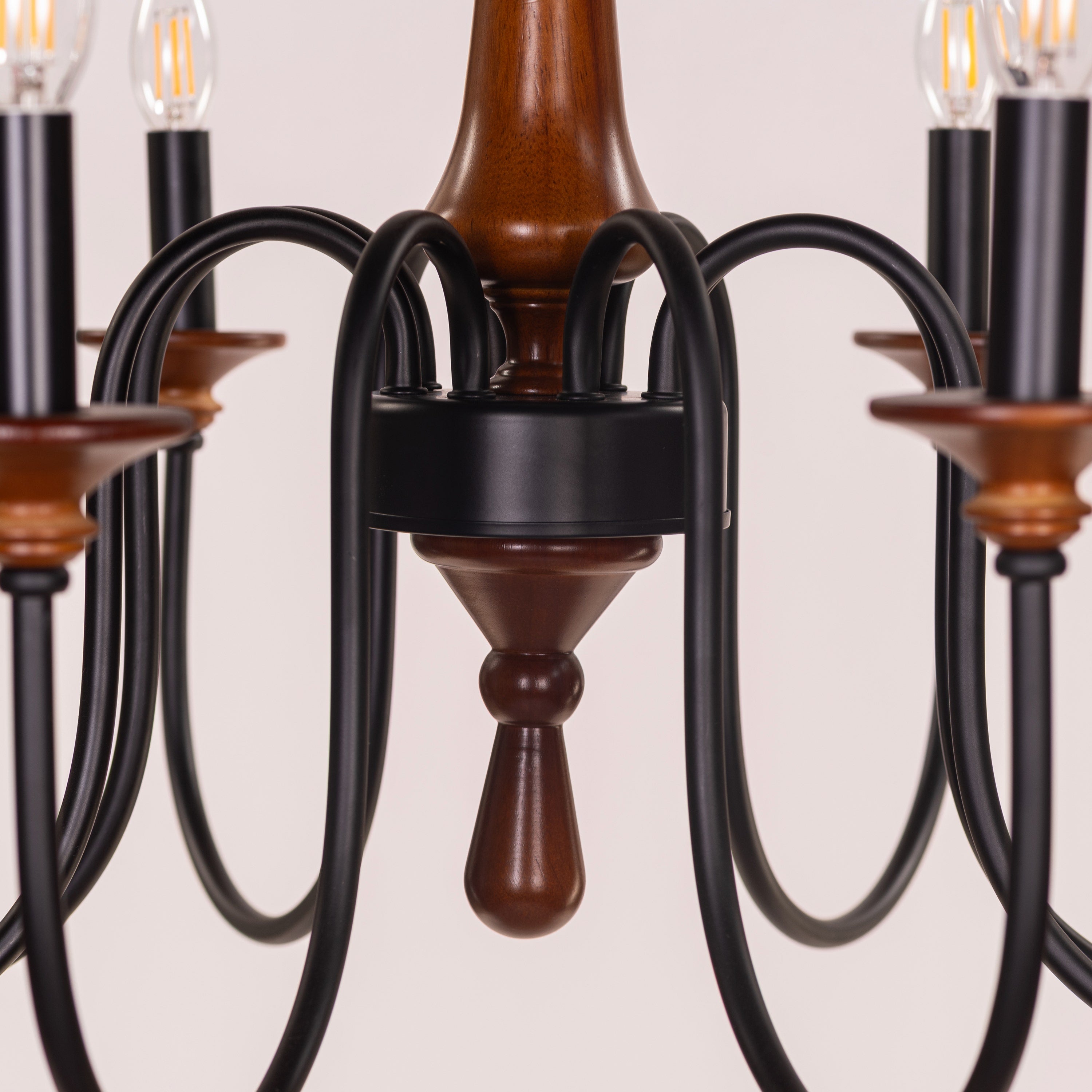 King's Way (Large, Brown) Wooden Chandelier
