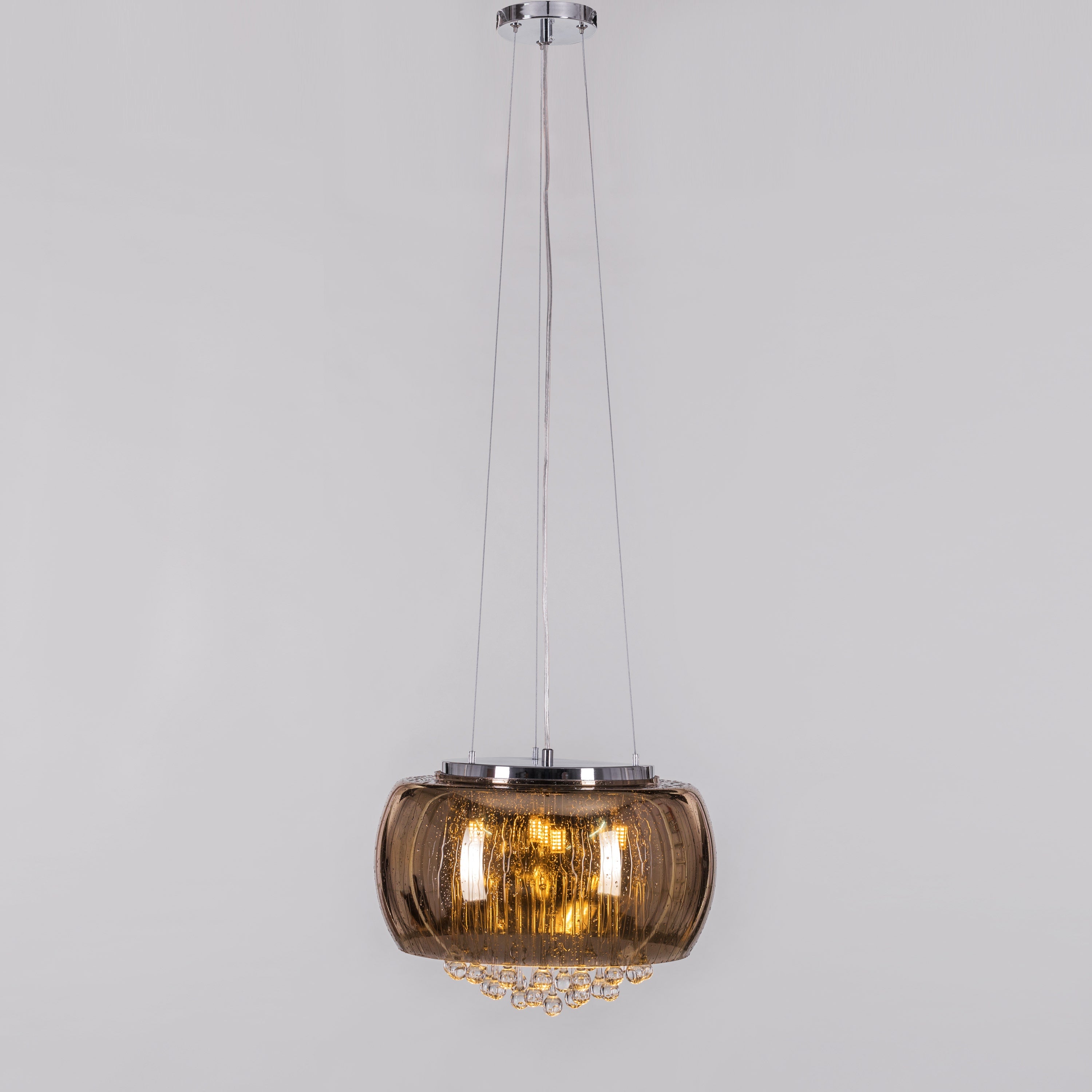 Enchanted (40 cm, Gold, Waterdrop Mirror Finish) Crystal Chandelier