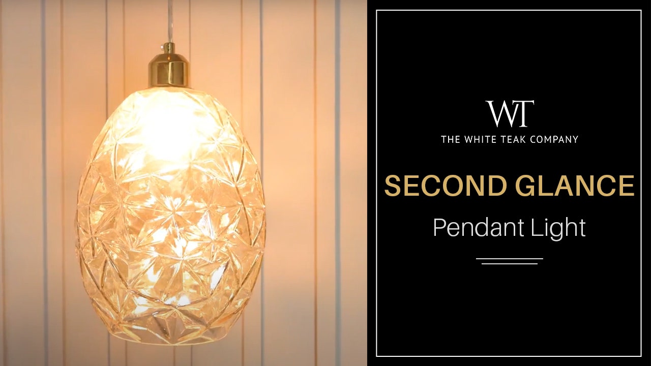 Second Glance (Amber) Glass Pendant Light